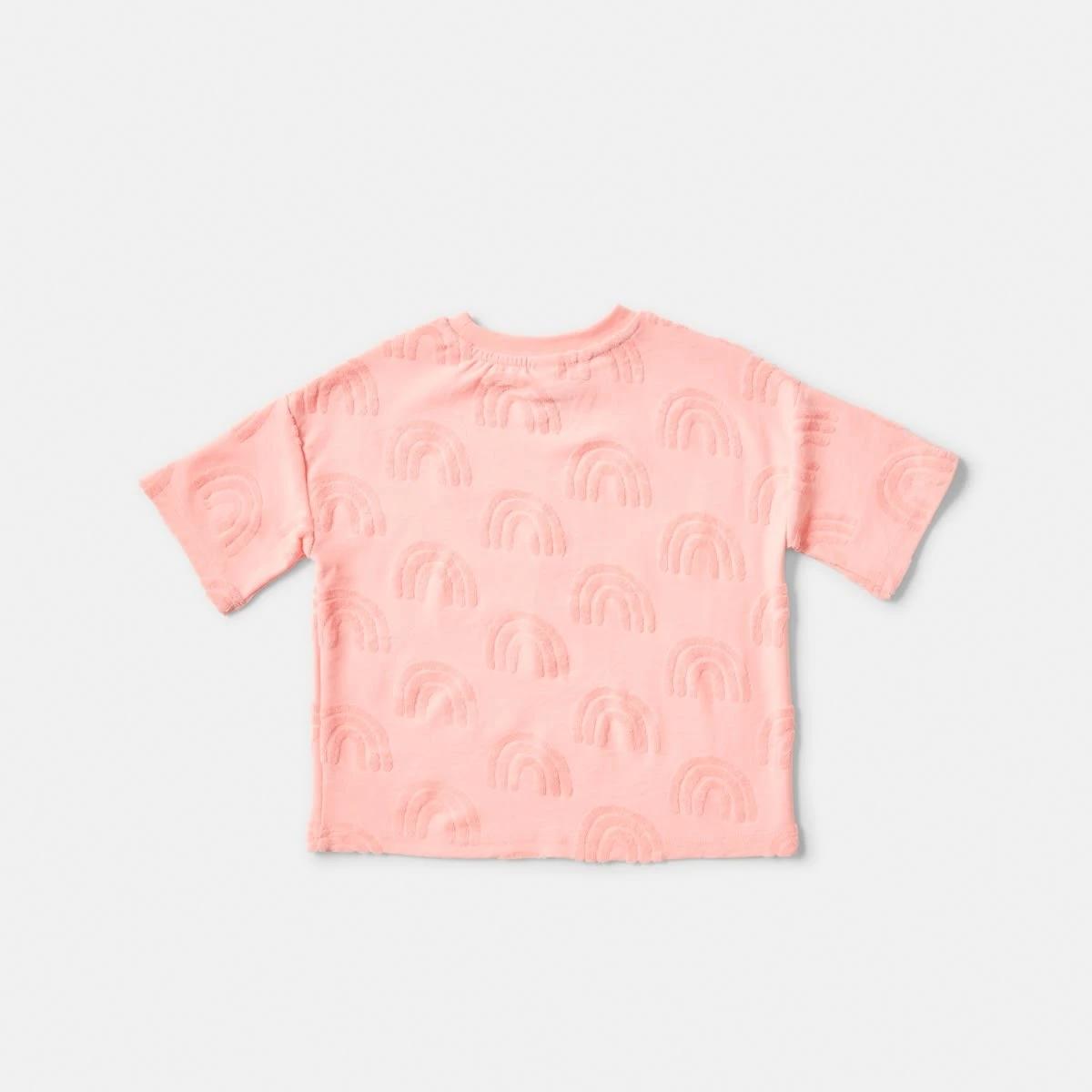 9 Short Sleeve Texture T-shirt Org Rnbw, 9 of 9