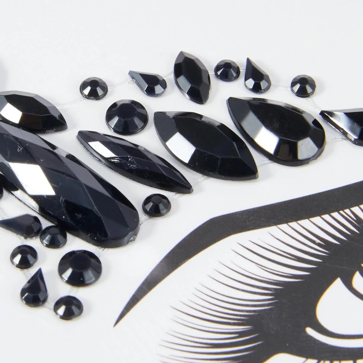 4 OXX Cosmetics 77 Piece Halloween Face Gems - Dark Fairy, 4 of 7