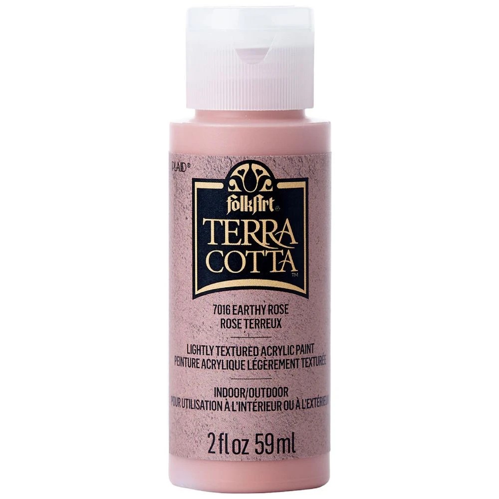 1 FolkArt Terracotta Textured Acrylic Paint Earthly Rose, 1 of 4