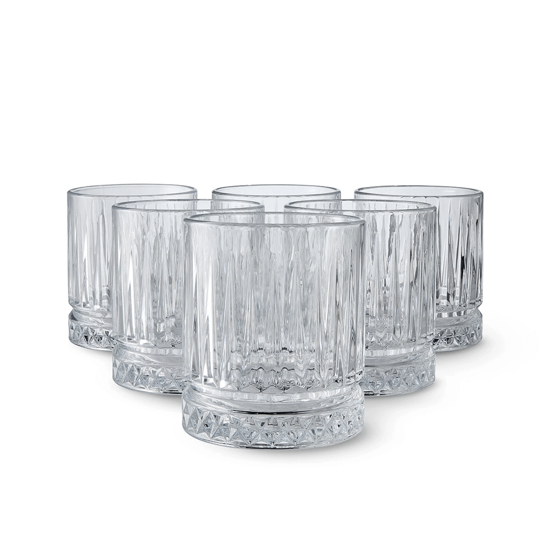 1 6 Clear Manhattan Tumbler Glasses, 1 of 6