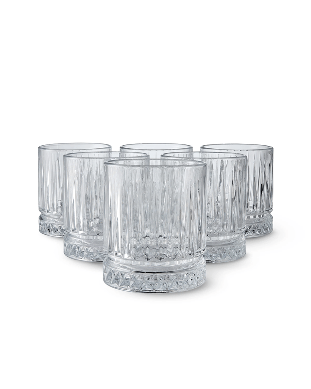 6 Clear Manhattan Tumbler Gla