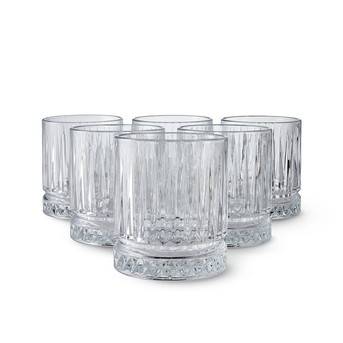 1 6 Clear Manhattan Tumbler Glasses, 1 of 6
