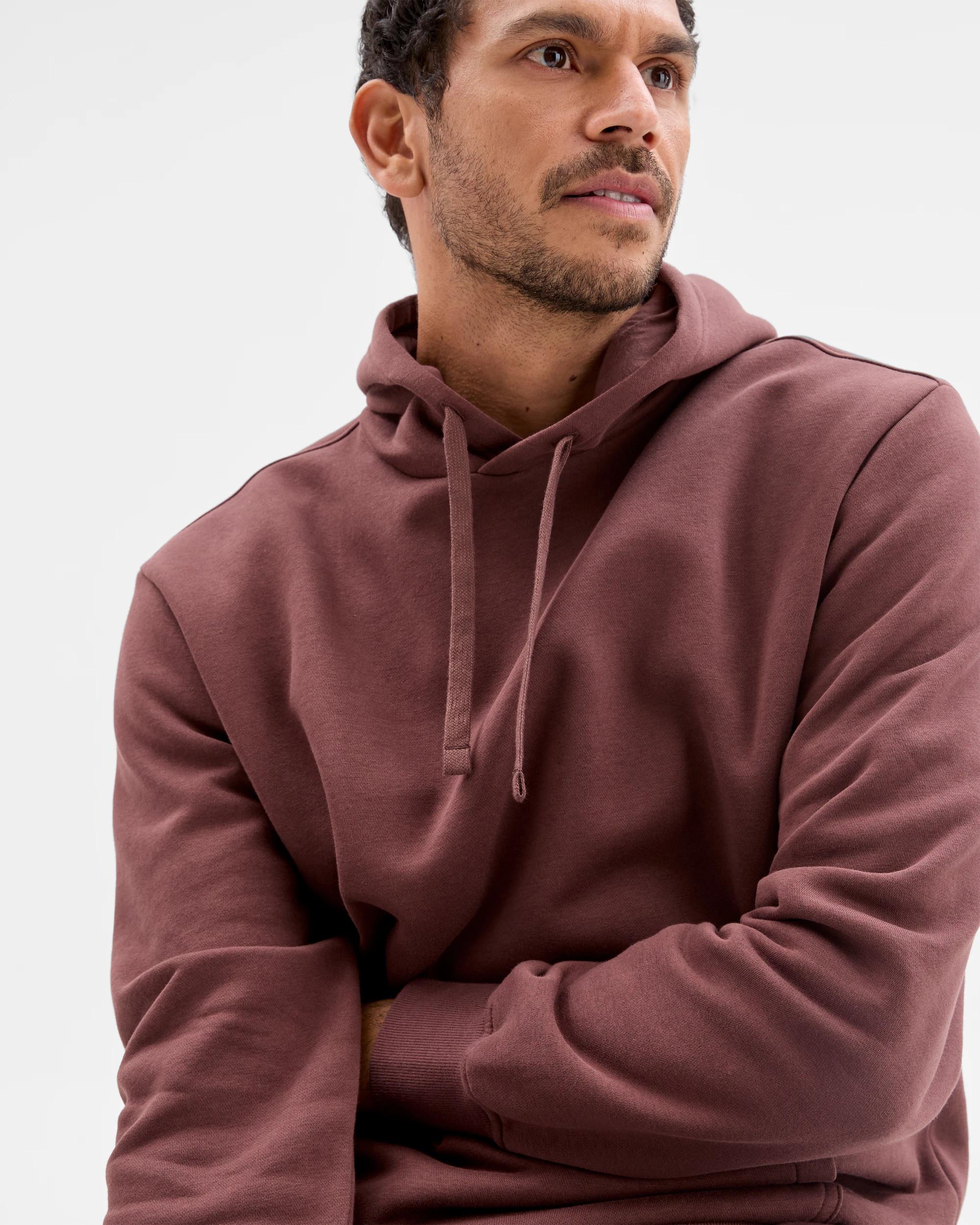 7 Target Man Australian Cotton Blend Popover Hooded Jumper OXBLOOD, 7 of 7