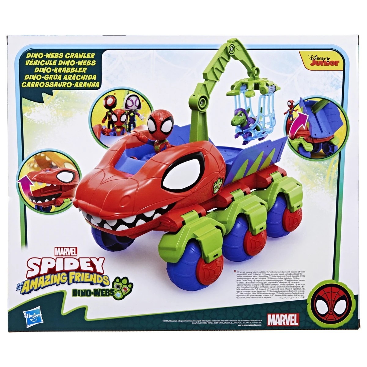 4 Disney Junior Marvel Spidey and His Amazing Friends: Dino Webs Vehicle, 4 of 4