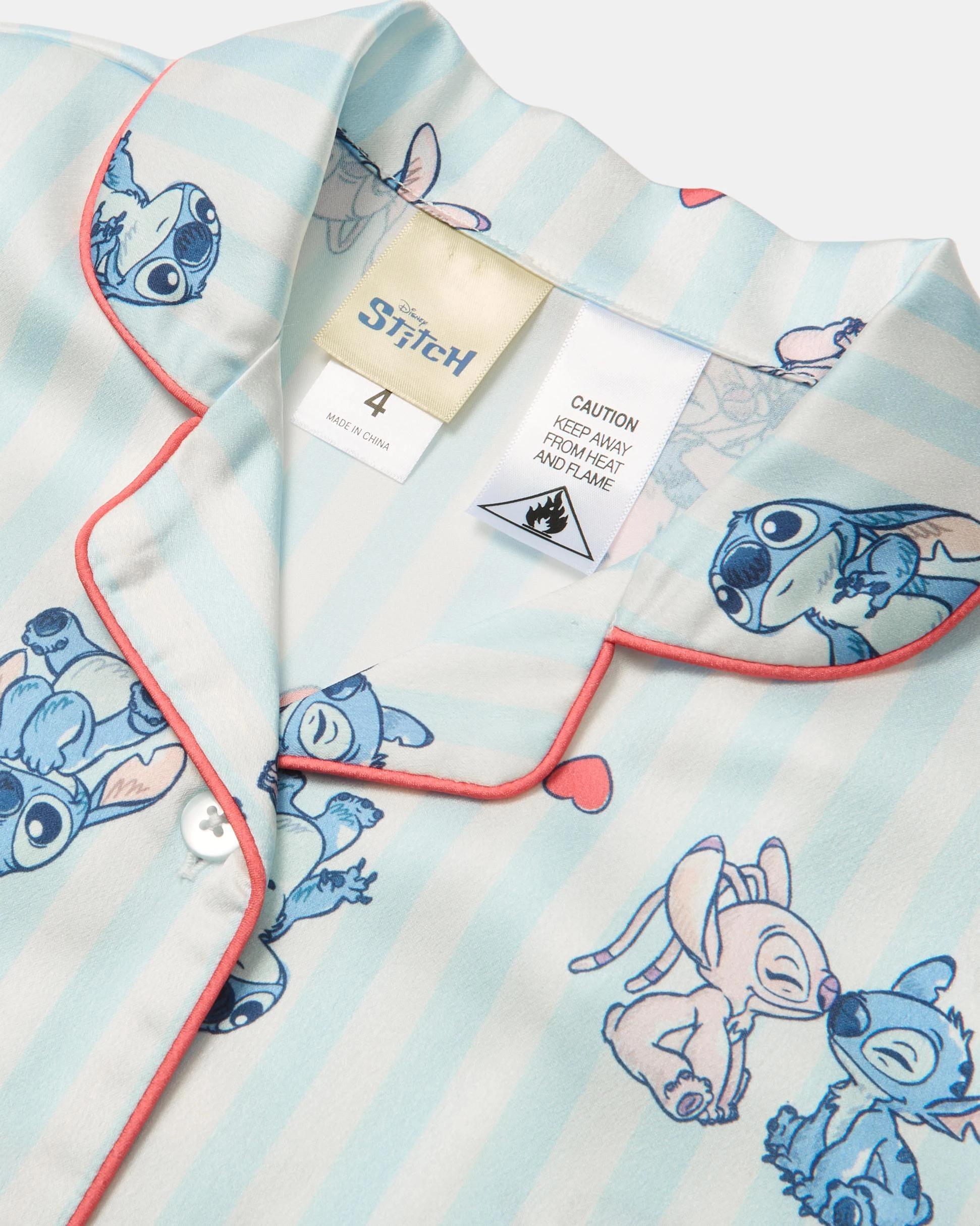 7 Disney Lilo & Stitch License Button Down Pyjama Set Stitch, 7 of 8