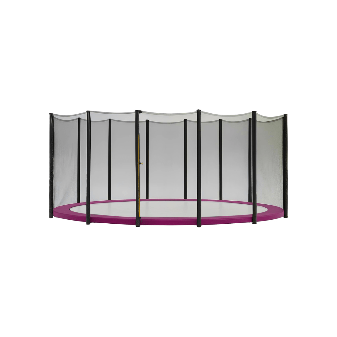 1 14ft Trampoline Replacement Safety Pad and Net Round 12 Poles Pink, 1 of 6