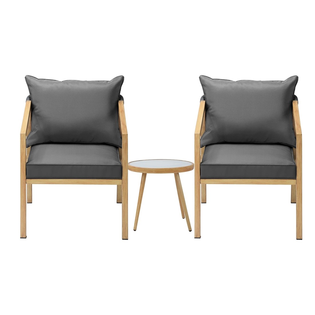 8 Livsip Outdoor Bistro Set Dining Chairs Table Patio Furniture Setting 3 Piece
 - Multi, 8 of 10