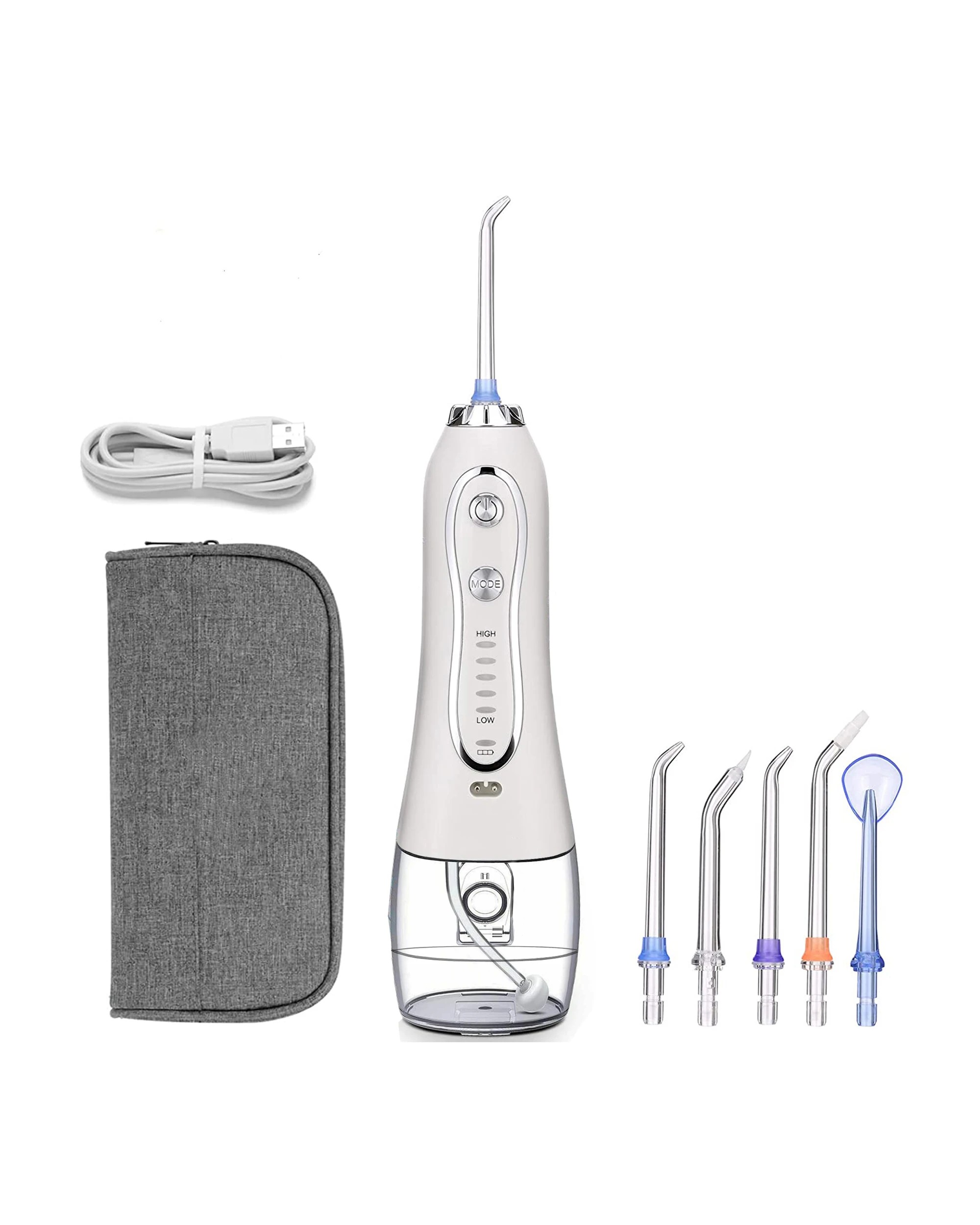 3 TODO Rechargeable Water Dental Jet Pick Flosser 5 Mode 110 PSI 2000mAh 3.7V Travel Oral Irrigator, 3 of 6