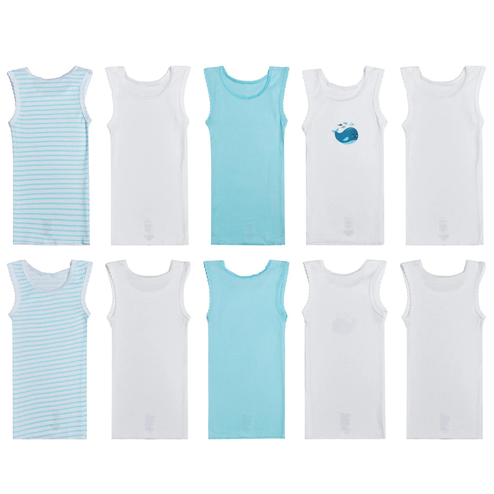 1 Big Softies 5Pk Organic Singlet BLUE, 1 of 7