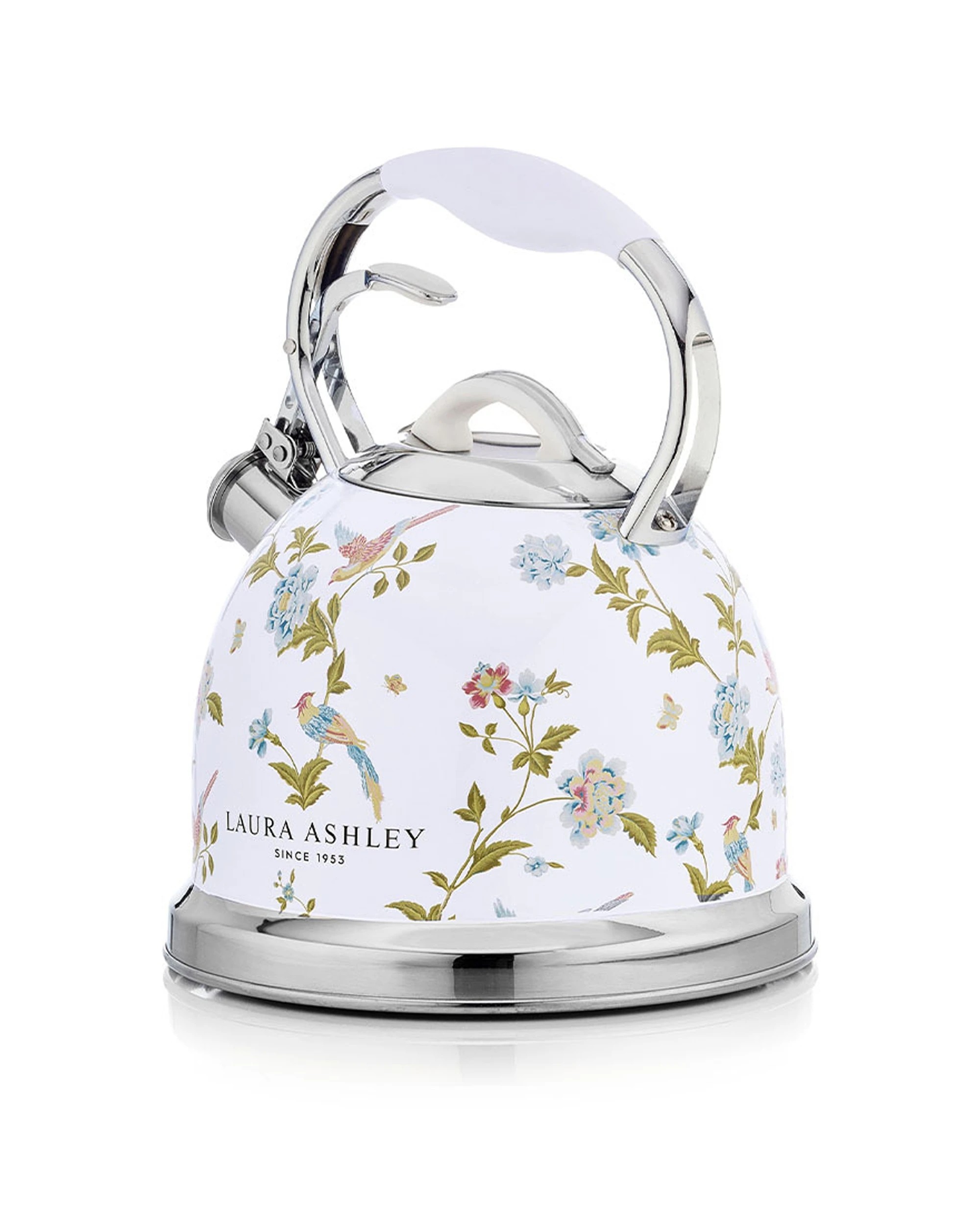 4 Laura Ashley Stove Top Kettle 2.5L 10 Cup Food Grade Stainless Steel Whistling - White, 4 of 7