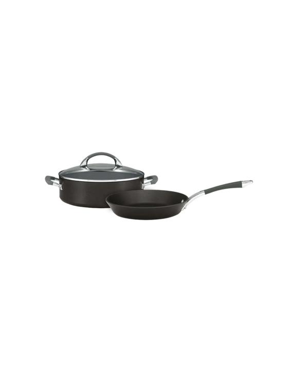 Anolon Endurance+ Non-Stick Induction 26cm Skillet & 28cm Sauteuse Set - Black