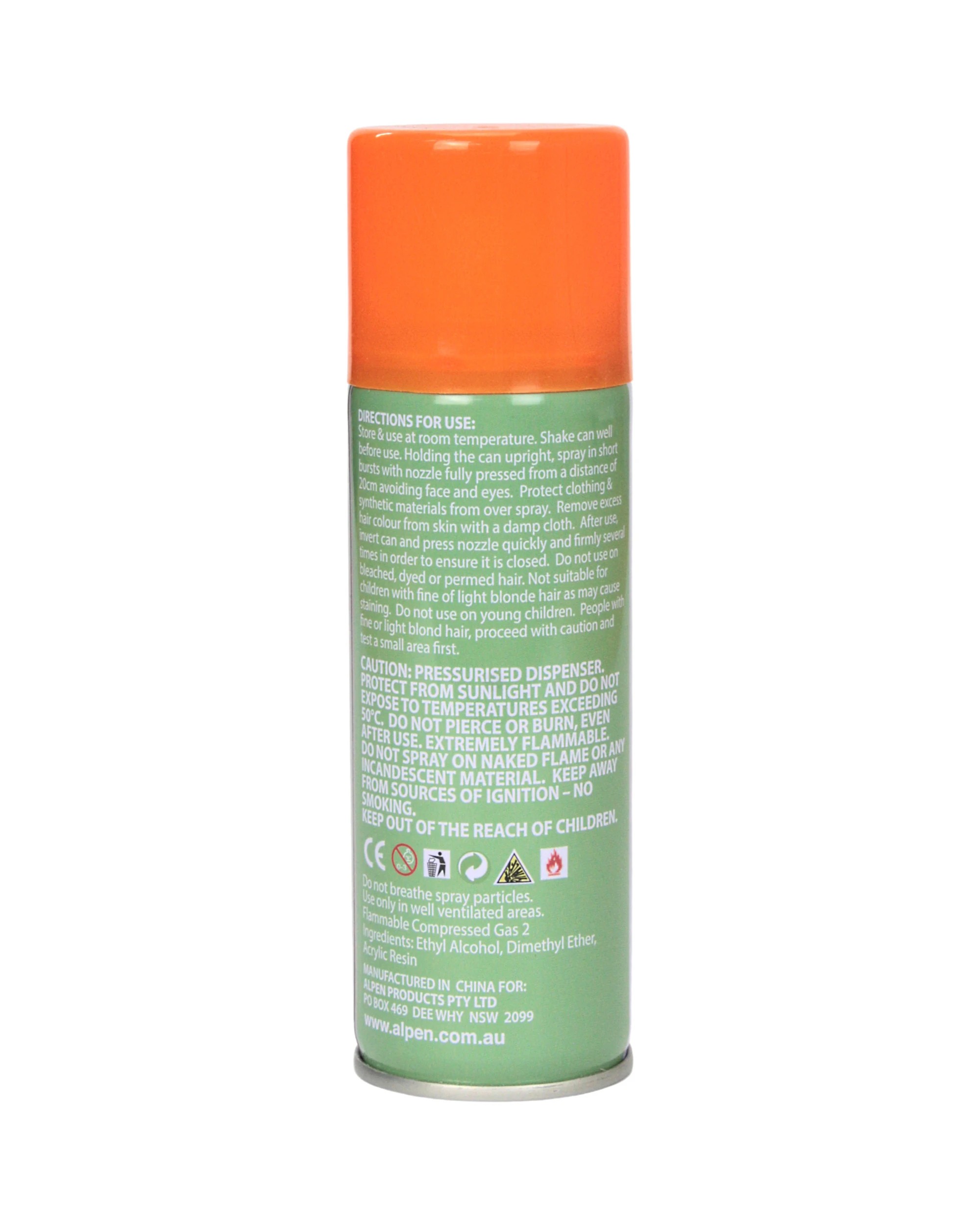 2 Alpen Coloured Hair Spray - Orange, 2 of 2
