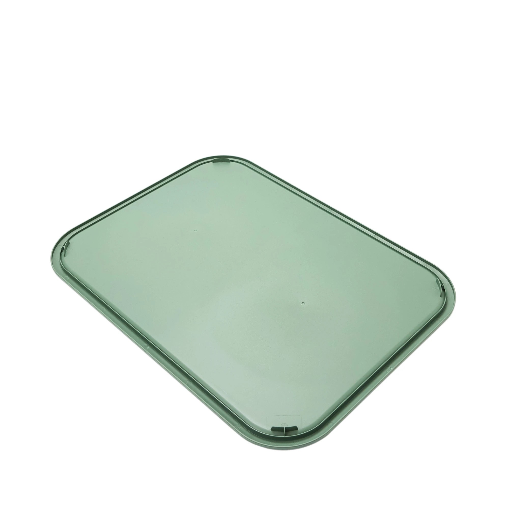 3 45L Rectangle Trellis Basket with Lid - Green, 3 of 8