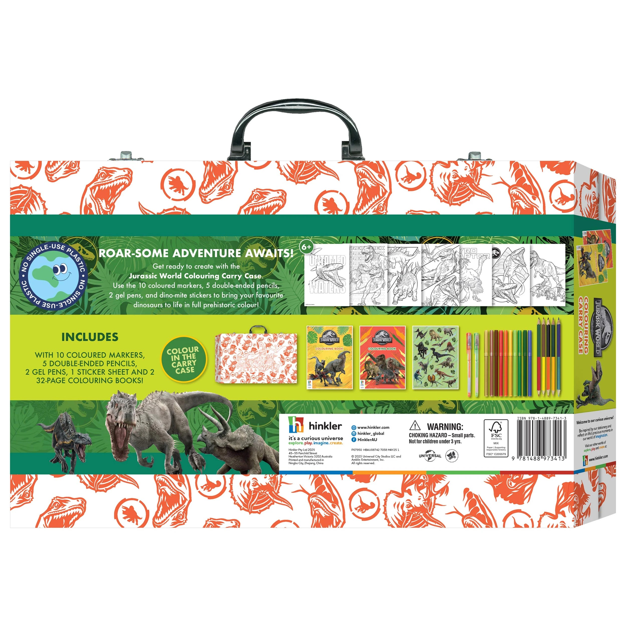 2 Kaleidoscope Jurassic World Colouring Carry Case - Book, 2 of 7