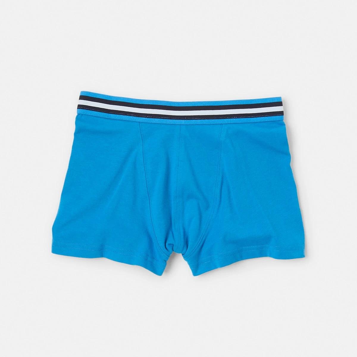 9 7 Pack Attached Elastic Trunks BLUES STRIPE, 9 of 10