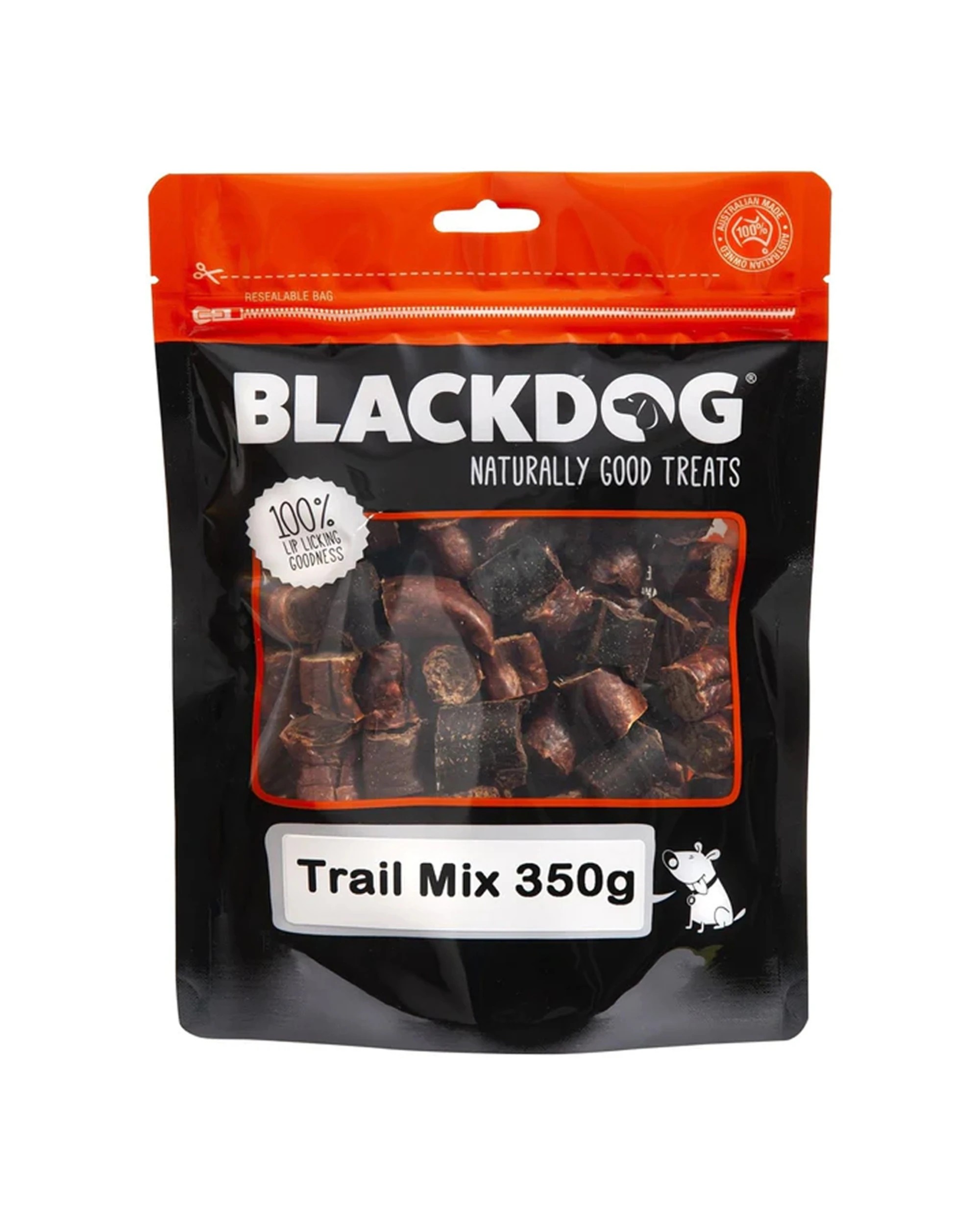 1 Blackdog Trail Mix Bag Beef Chicken Kangaroo Low Salt 350g Dog Reward Treats - Australian Made.
 - Brown, 1 of 2