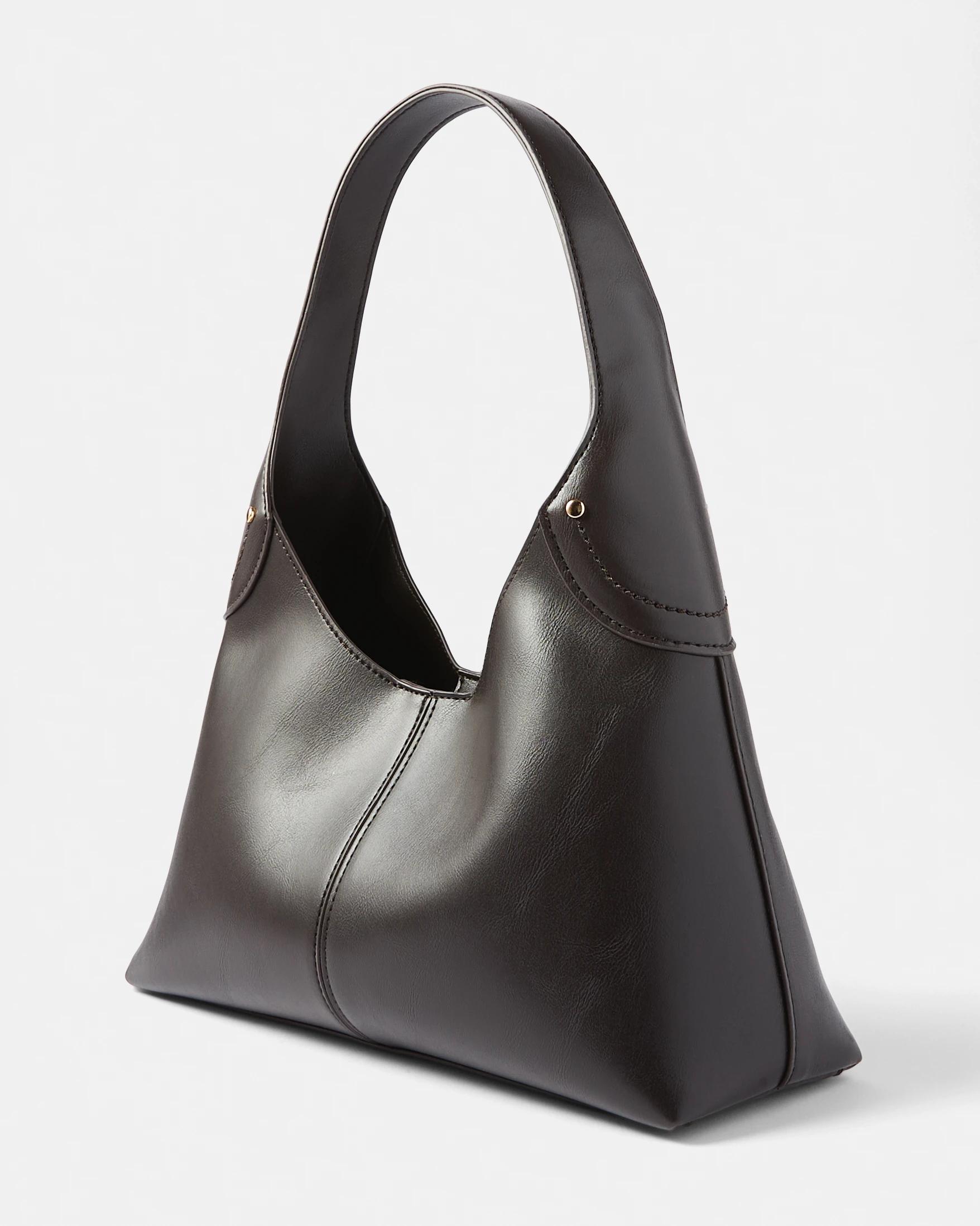 2 Half Moon Shoulder Bag Deep Fudge, 2 of 8