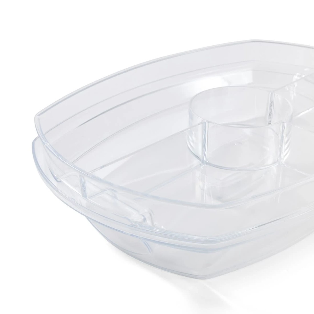 7 Rectangle Food Platter with Ice Tray, 7 of 10