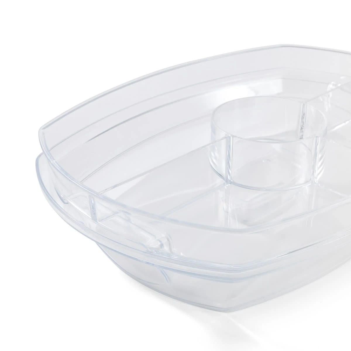 7 Rectangle Food Platter with Ice Tray, 7 of 10