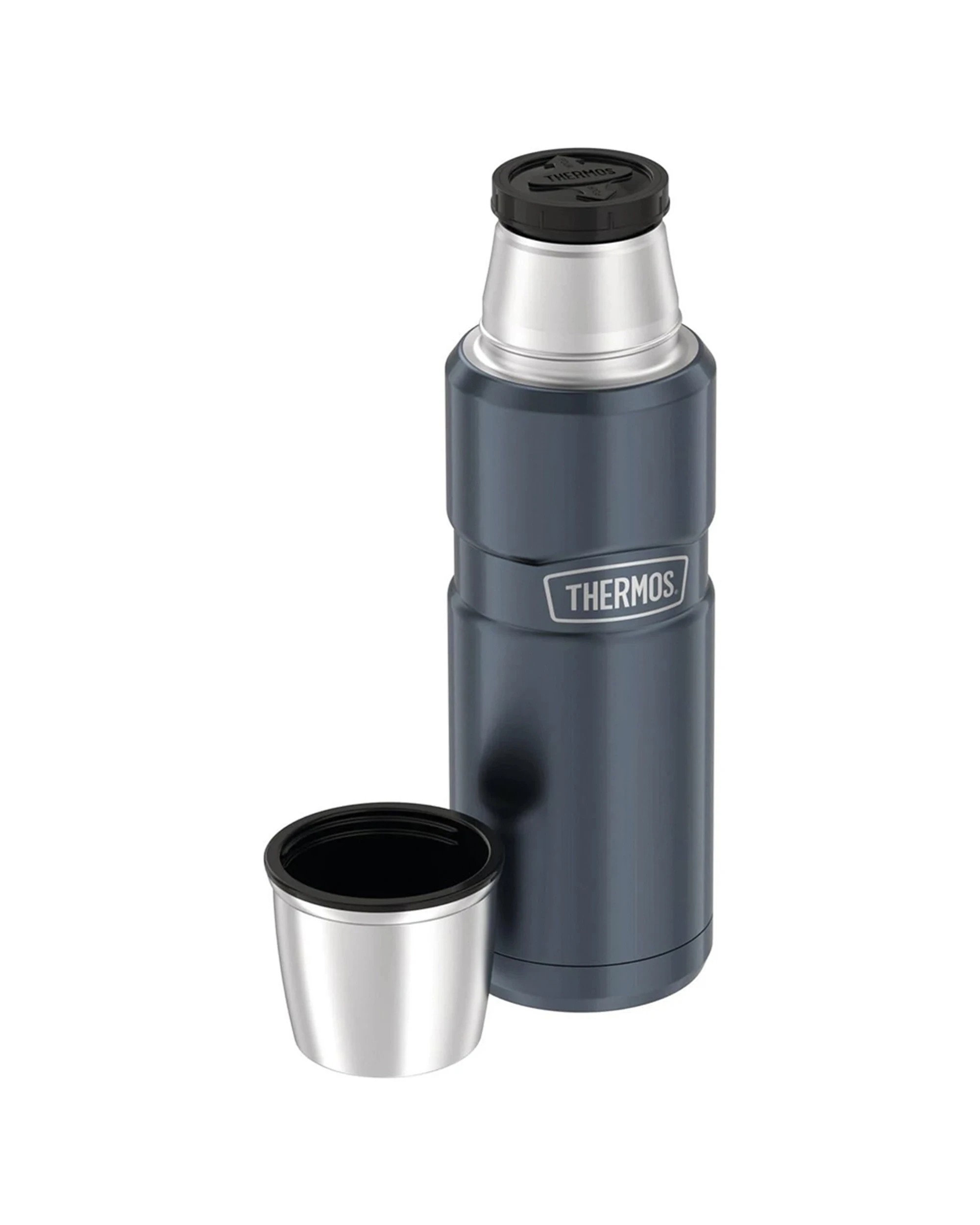 2 Thermos 470Ml Stainless King Vacuum Insulated Flask Vacuum Insulated Leakproof - Grey, 2 of 4
