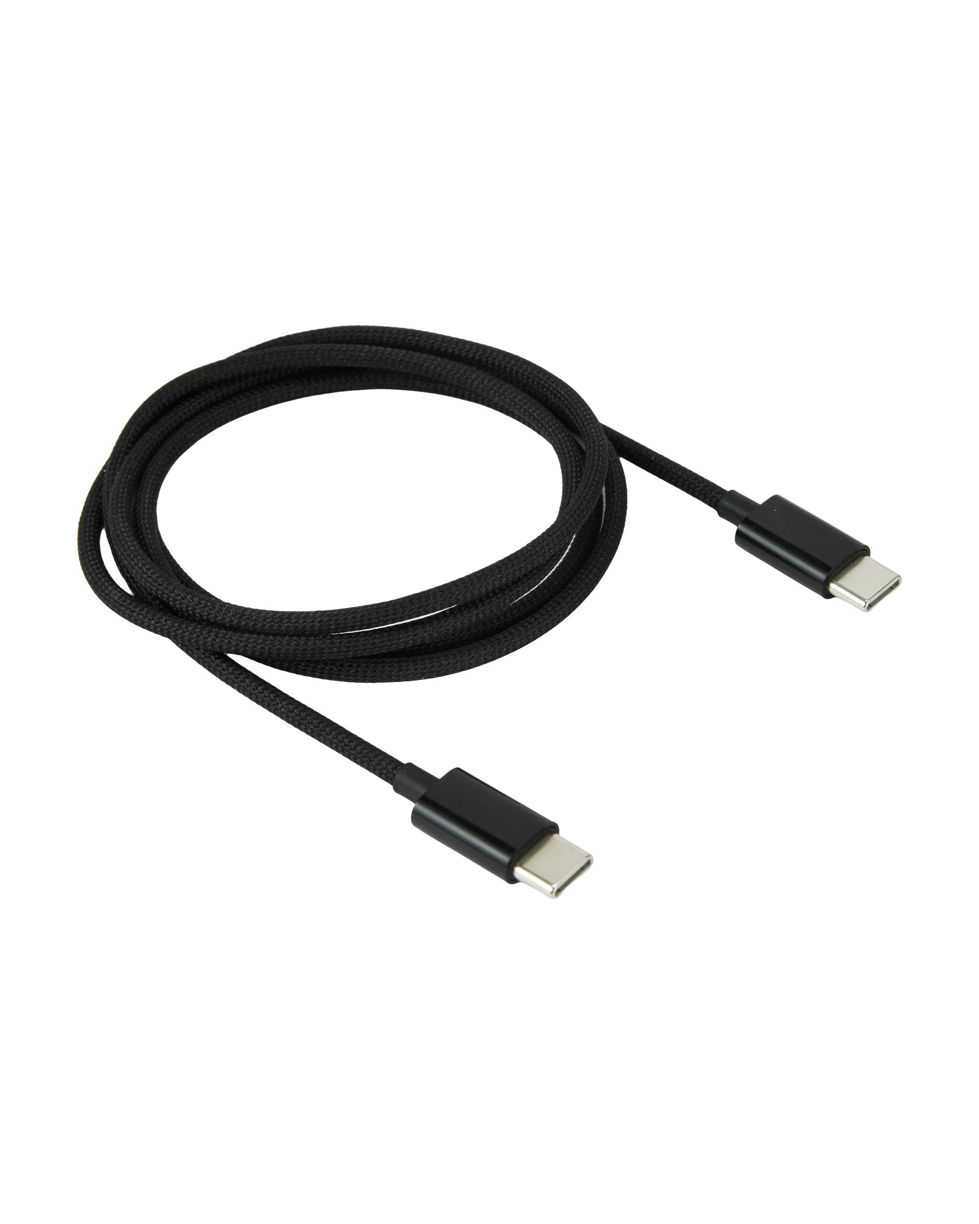 3 USB-C to USB-C Braided Cable - 1m, Black, 3 of 4