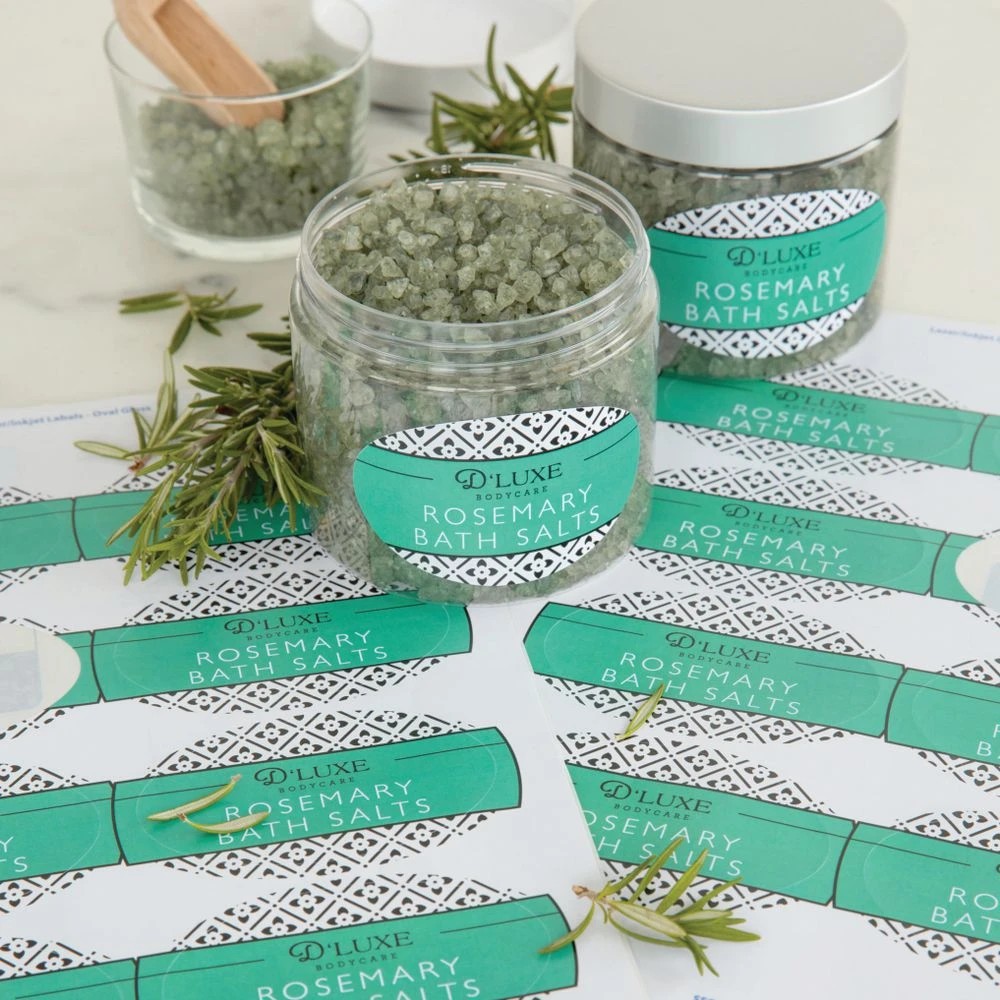 5 Avery 8UP Inkjet Laser Oval Labels Glossy White 10 Sheets, 5 of 6