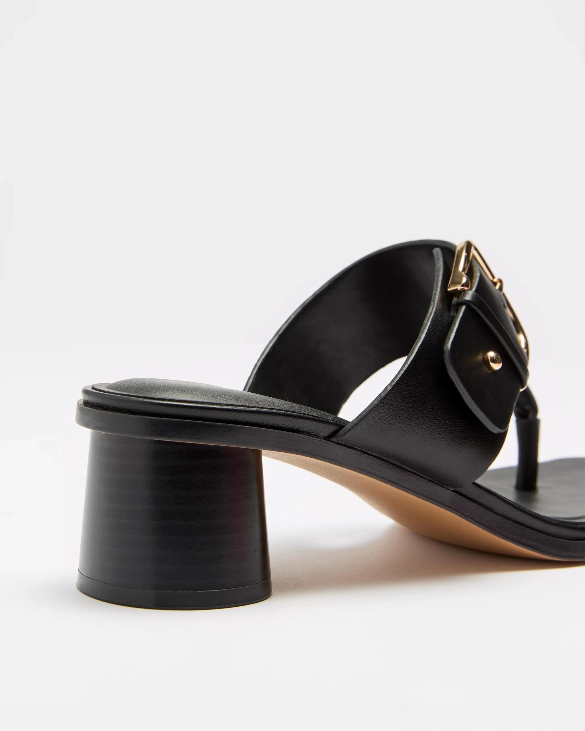 2 Target Womens Round Thong Heel - Ellie BLACK, 2 of 3