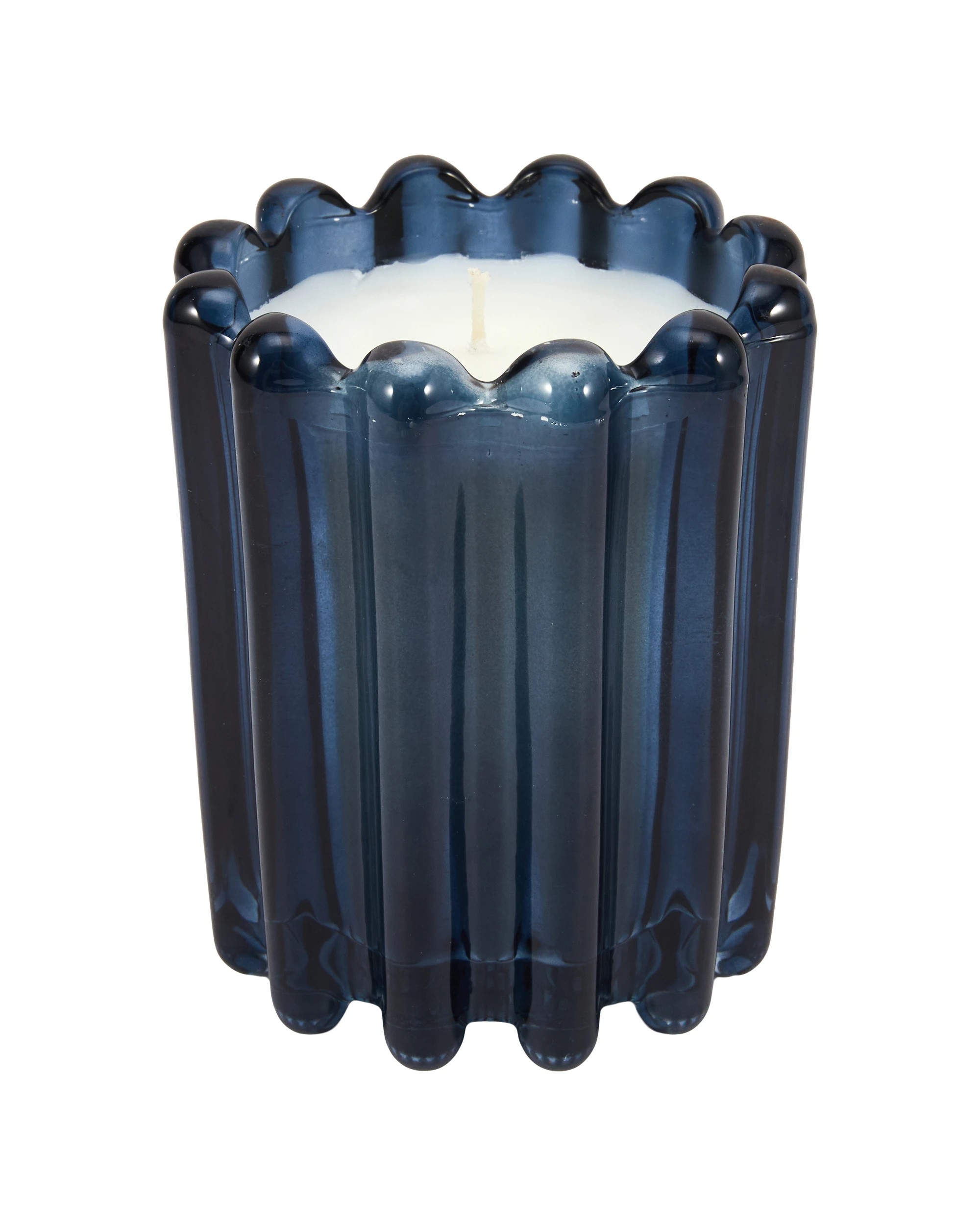 2 Ocean Whisper Ribbed Glass Candle, 2 of 5