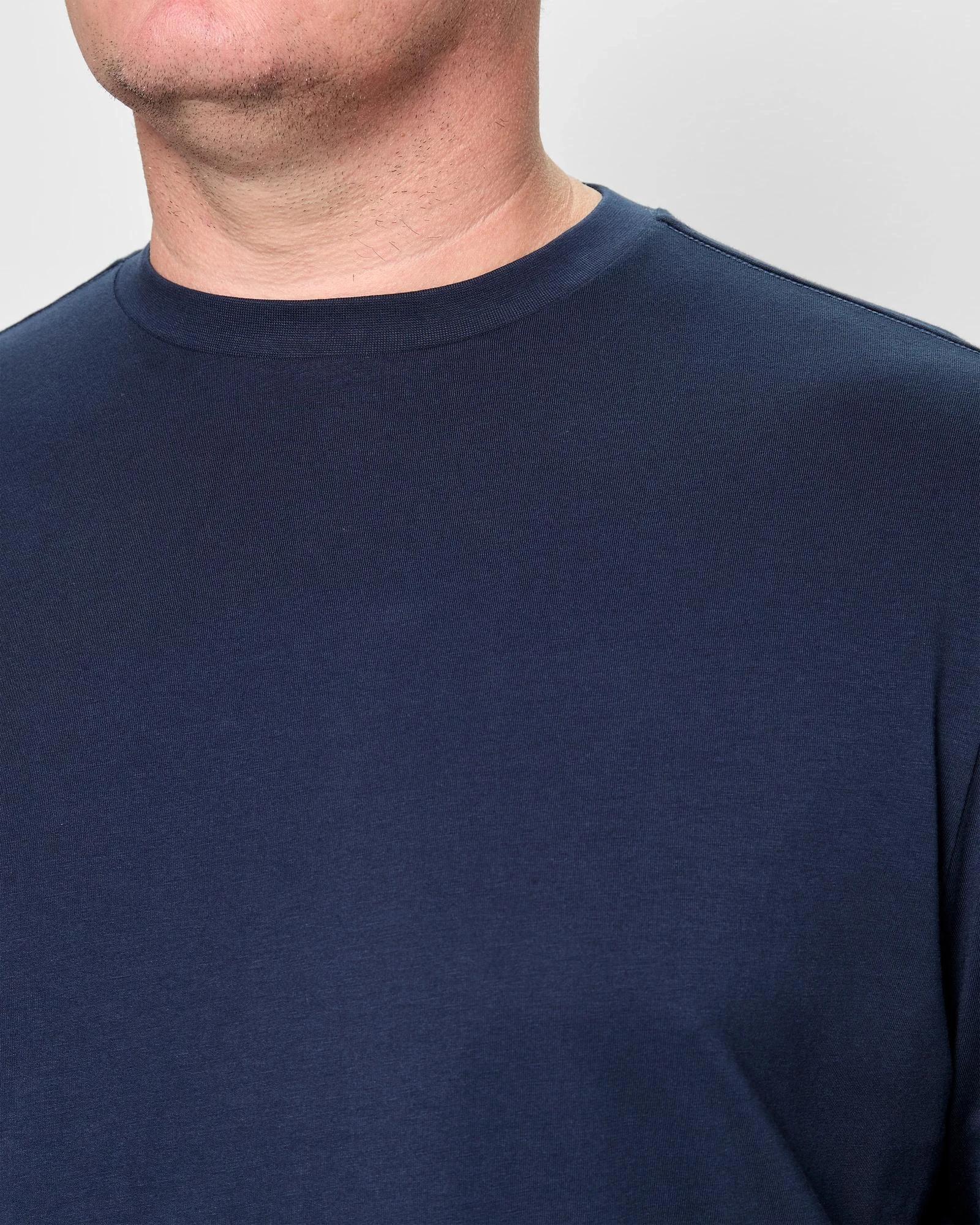 5 Target Man Plus Plus Size Australian Cotton Long Sleeve T-Shirt NAVY BLUE, 5 of 5