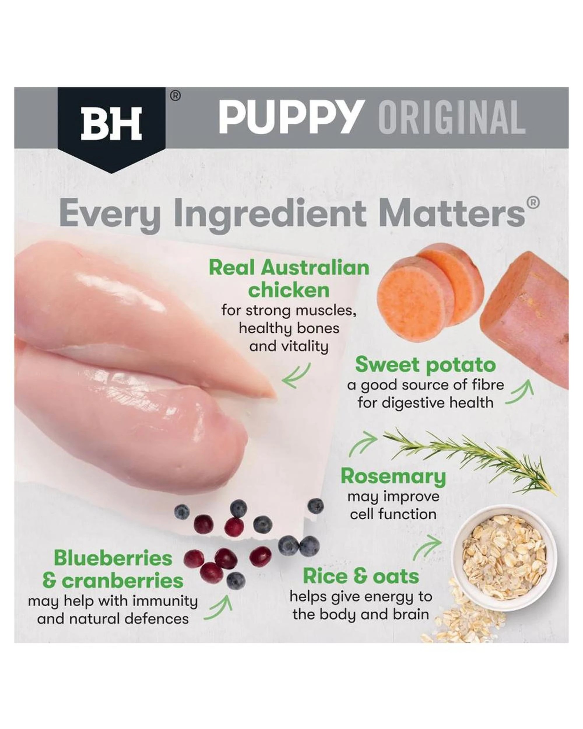 4 Black Hawk Puppy Medium Breed Original Dry Dog Food Chicken & Rice 20kg, 4 of 9