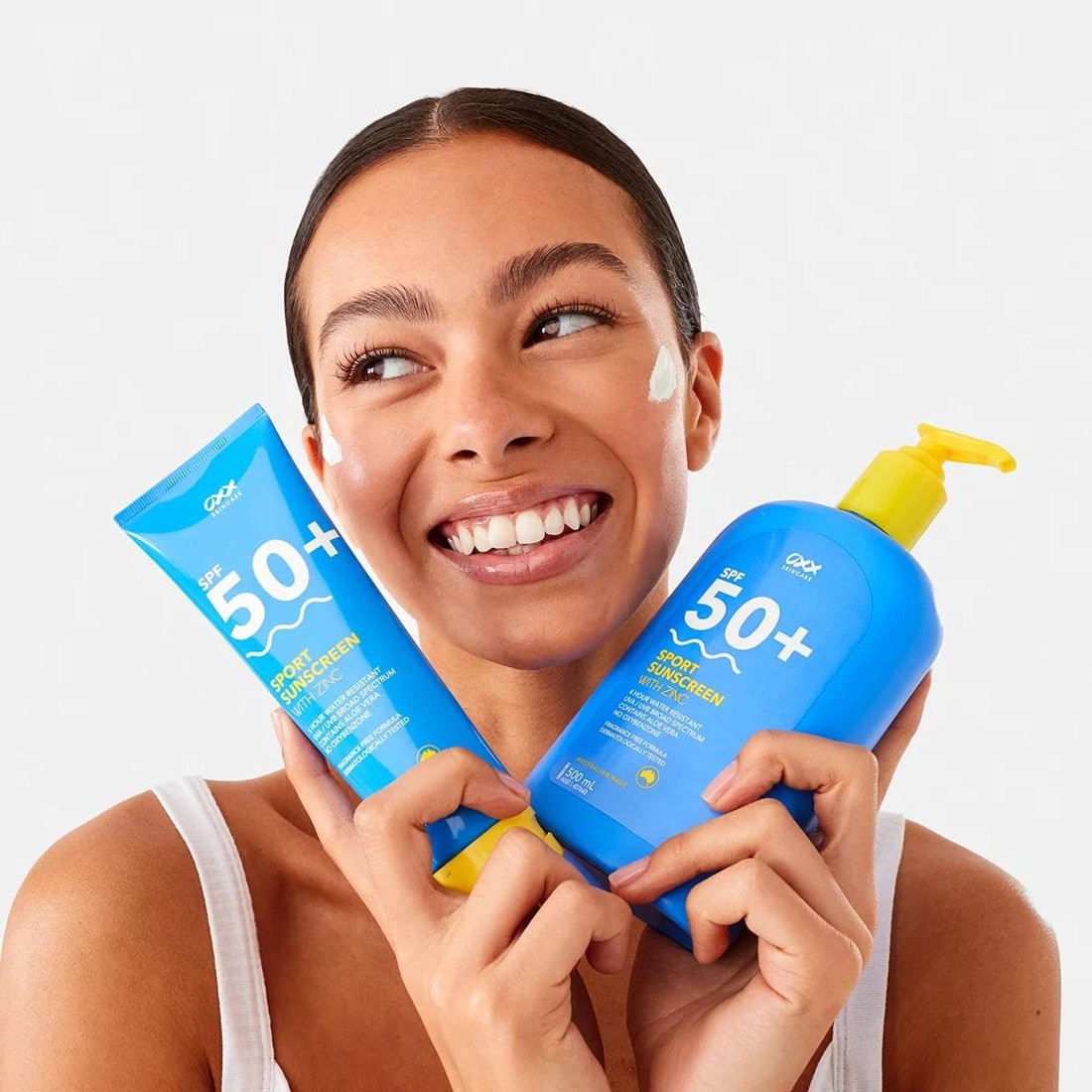 7 OXX Skincare SPF 50+ Sport Sunscreen 500ml - Zinc and Aloe Vera - White, 7 of 10