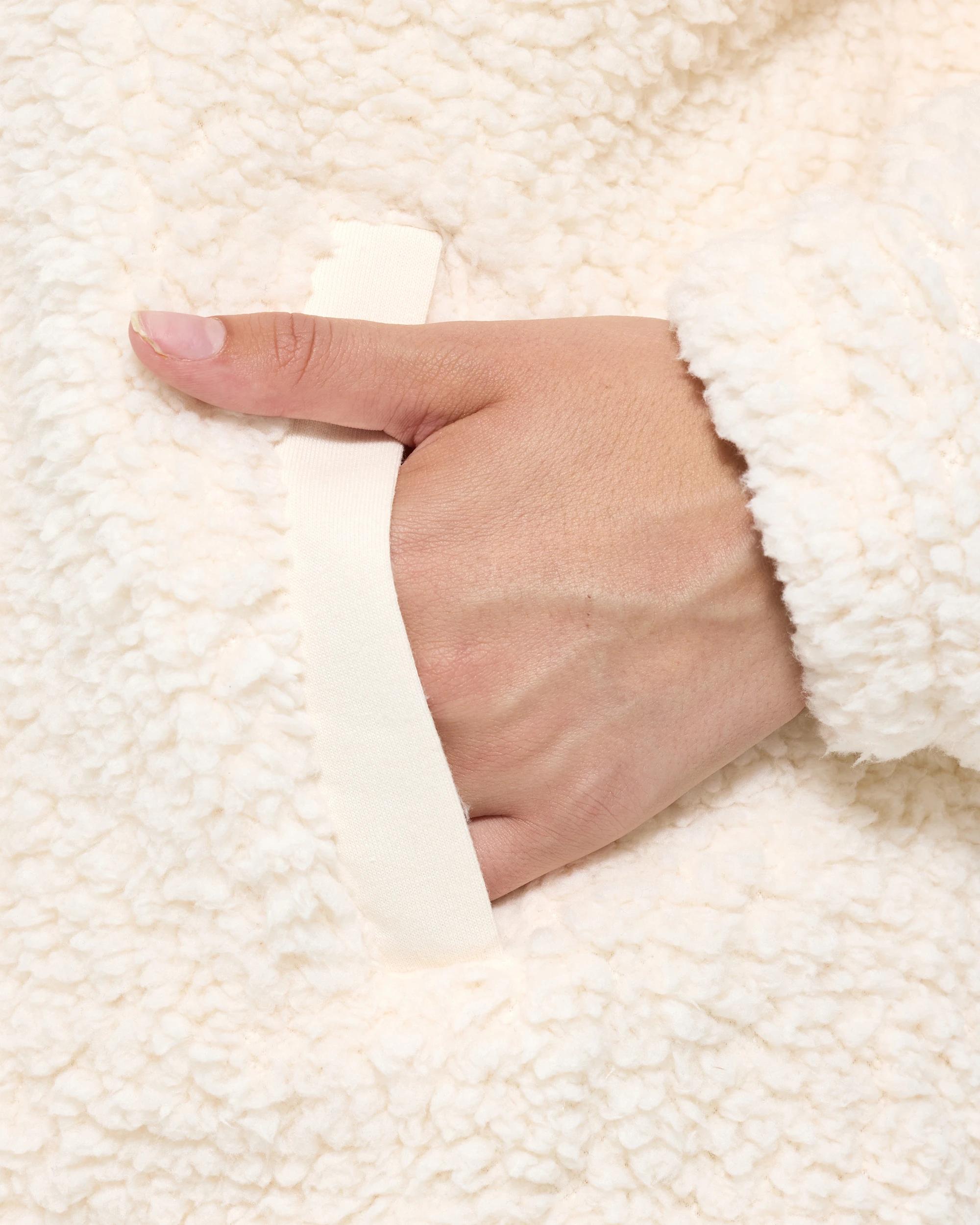 5 Fila Hallie Quarter Zip Teddy Fleece Top MOCHA MOUSE, 5 of 9