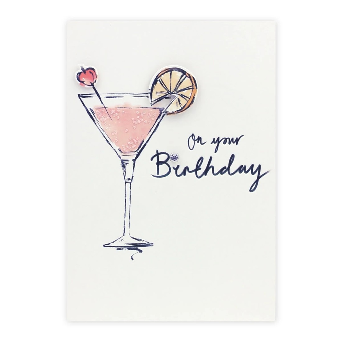 3 Connections from Hallmark Birthday Card - Pink Cocktail, 3 of 3