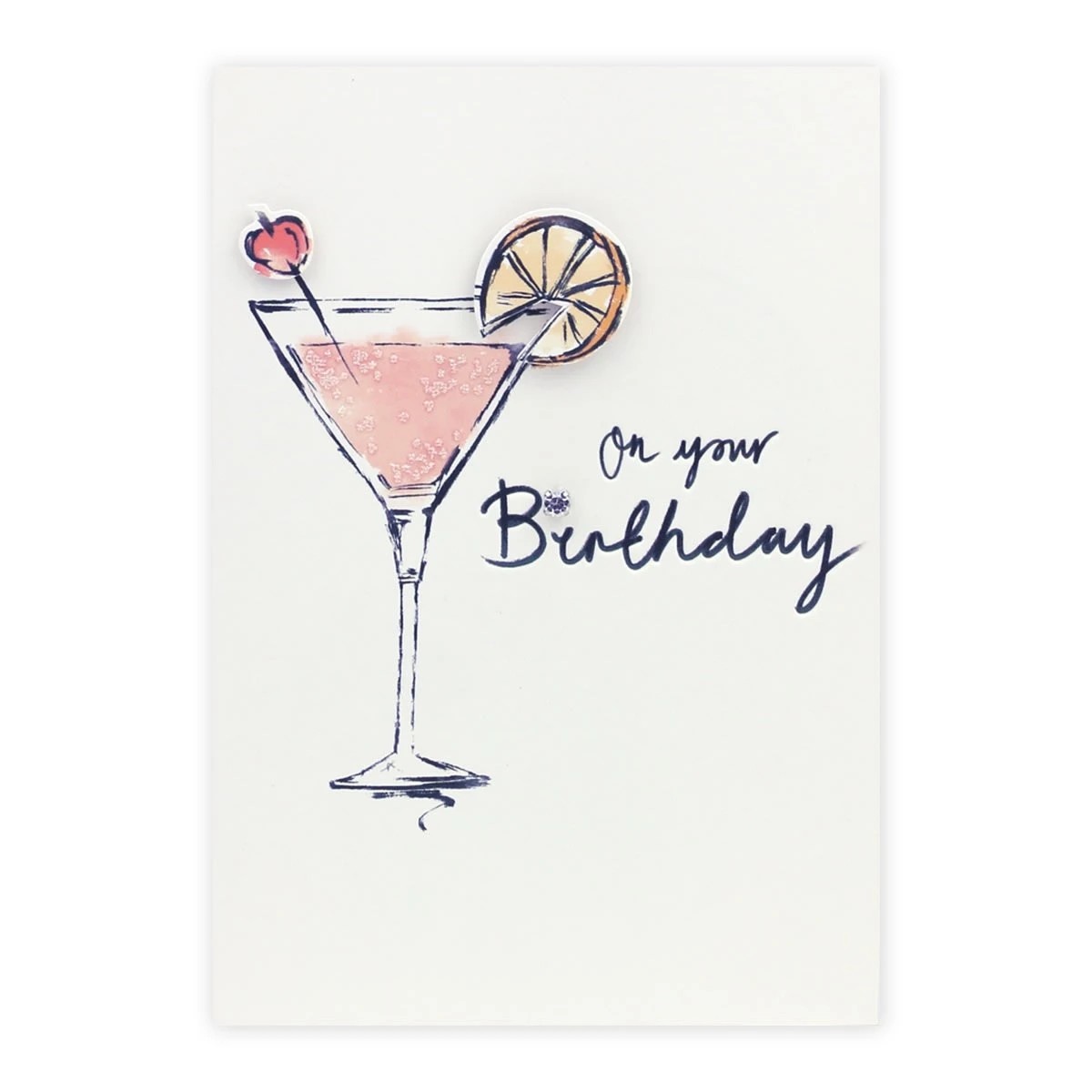 3 Connections from Hallmark Birthday Card - Pink Cocktail, 3 of 3