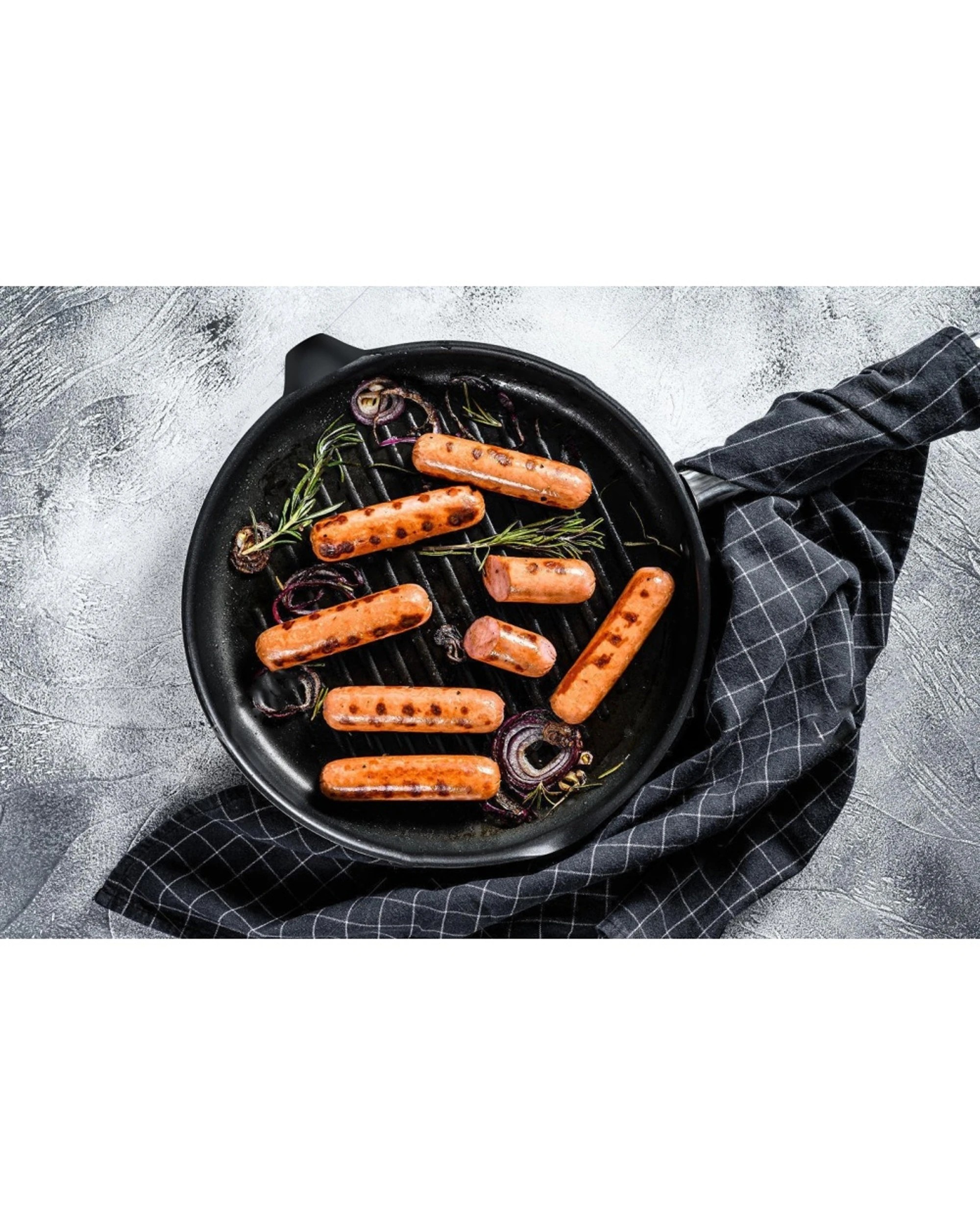 4 Wildtrak Round Grill Pan Folding Wooden Handle Cast Iron Pour Spout - Black, 4 of 4