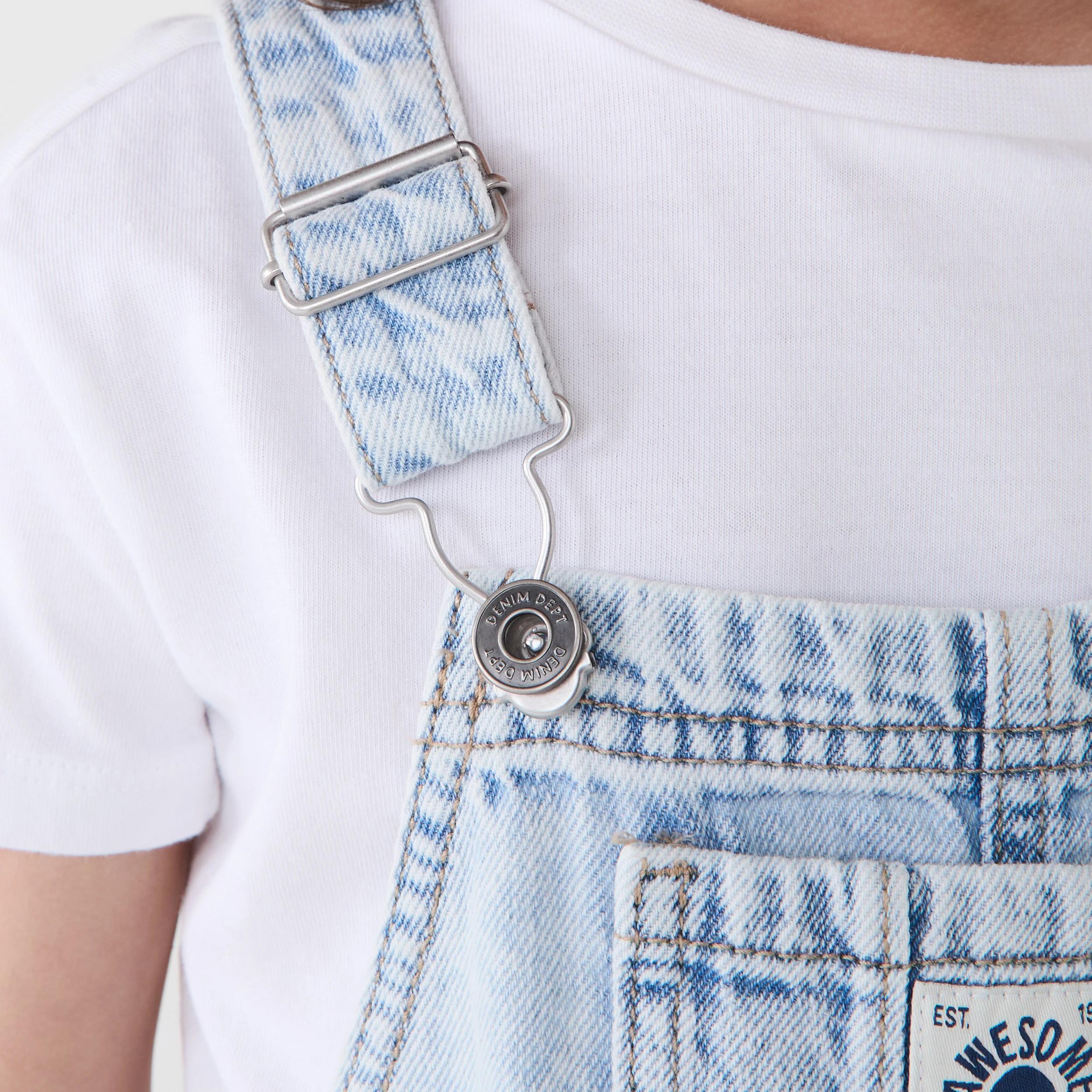 4 Denim Overalls Bleach Blu, 4 of 8