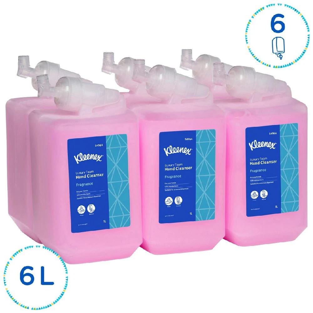 1 Kleenex Luxury Foam Hand Cleanser Fragrance 1L 6 Pack, 1 of 1