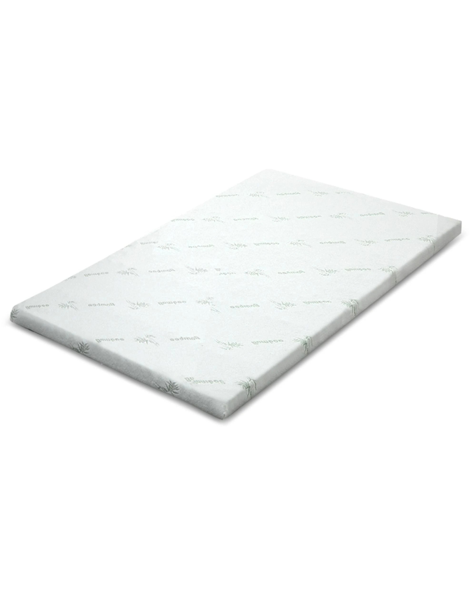 1 Giselle Bedding Memory Foam Mattress Topper Cool Gel 5cm Single - Single Bed - Blue, 1 of 8