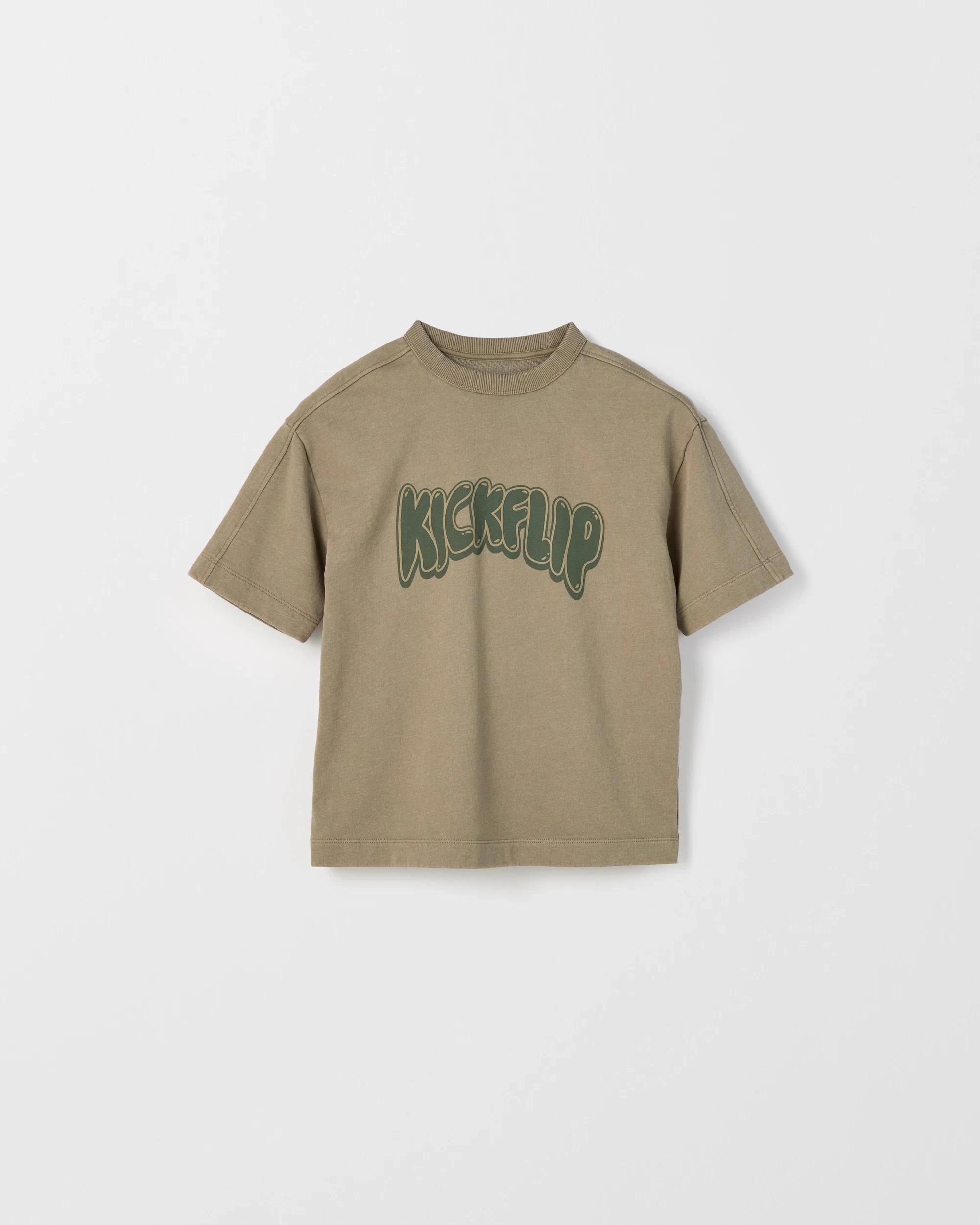 6 Target Kids Australian Cotton Blend Oversized Washed T-Shirt GREEN, 6 of 7
