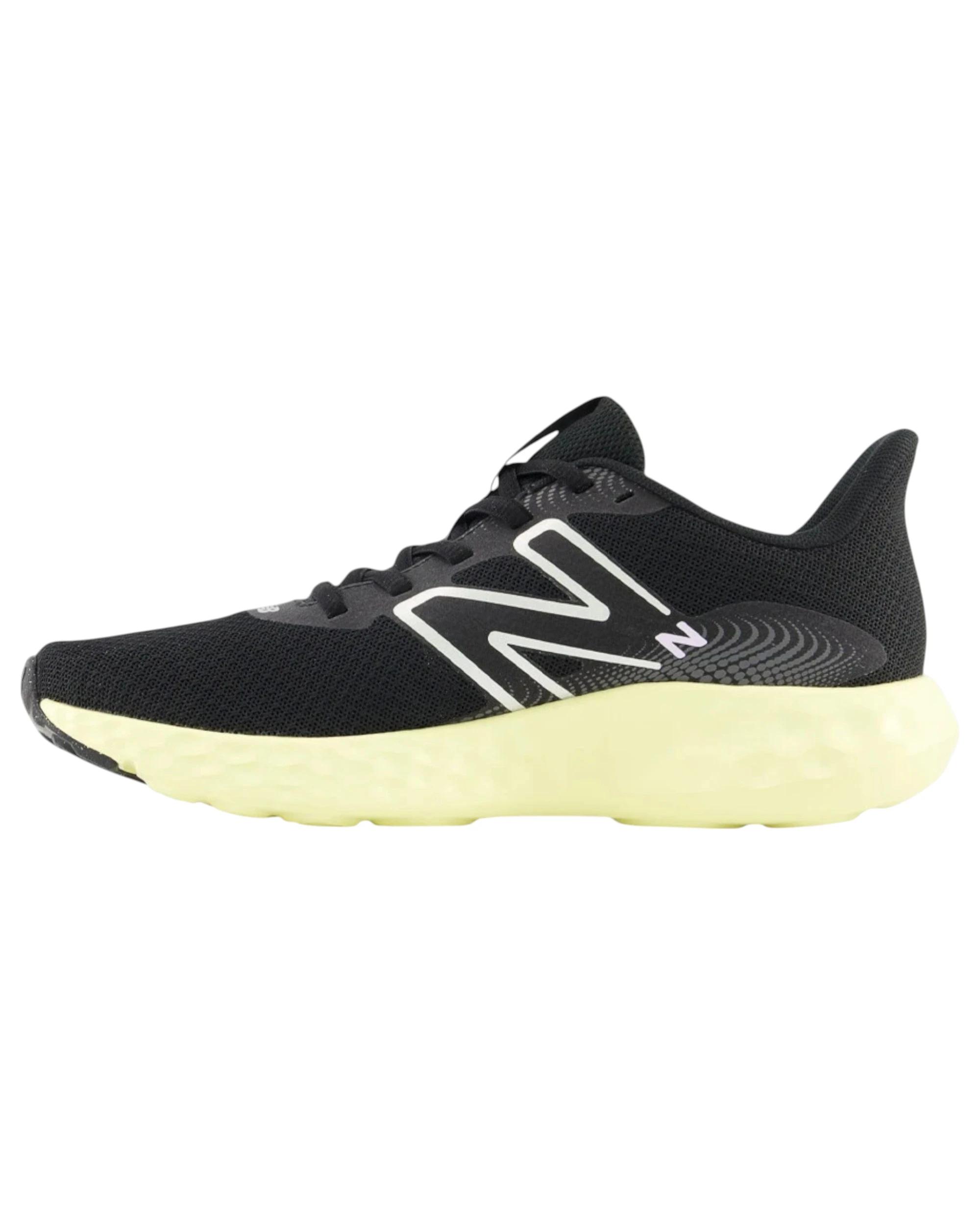 4 New Balance Womens 411 Athletic Shoes BLACK/YELLOW, 4 of 5