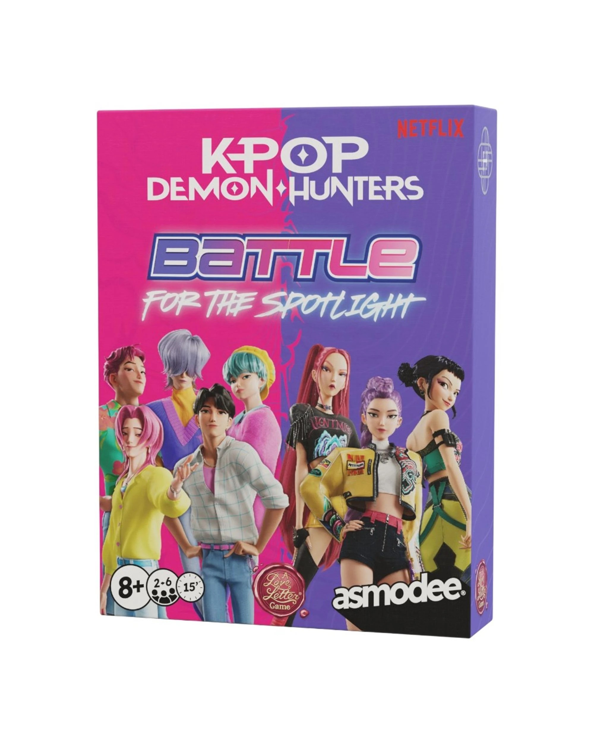 2 K-POP Demon Hunters Battle For The Spotlight: A Love Letter Card Game, 2 of 9