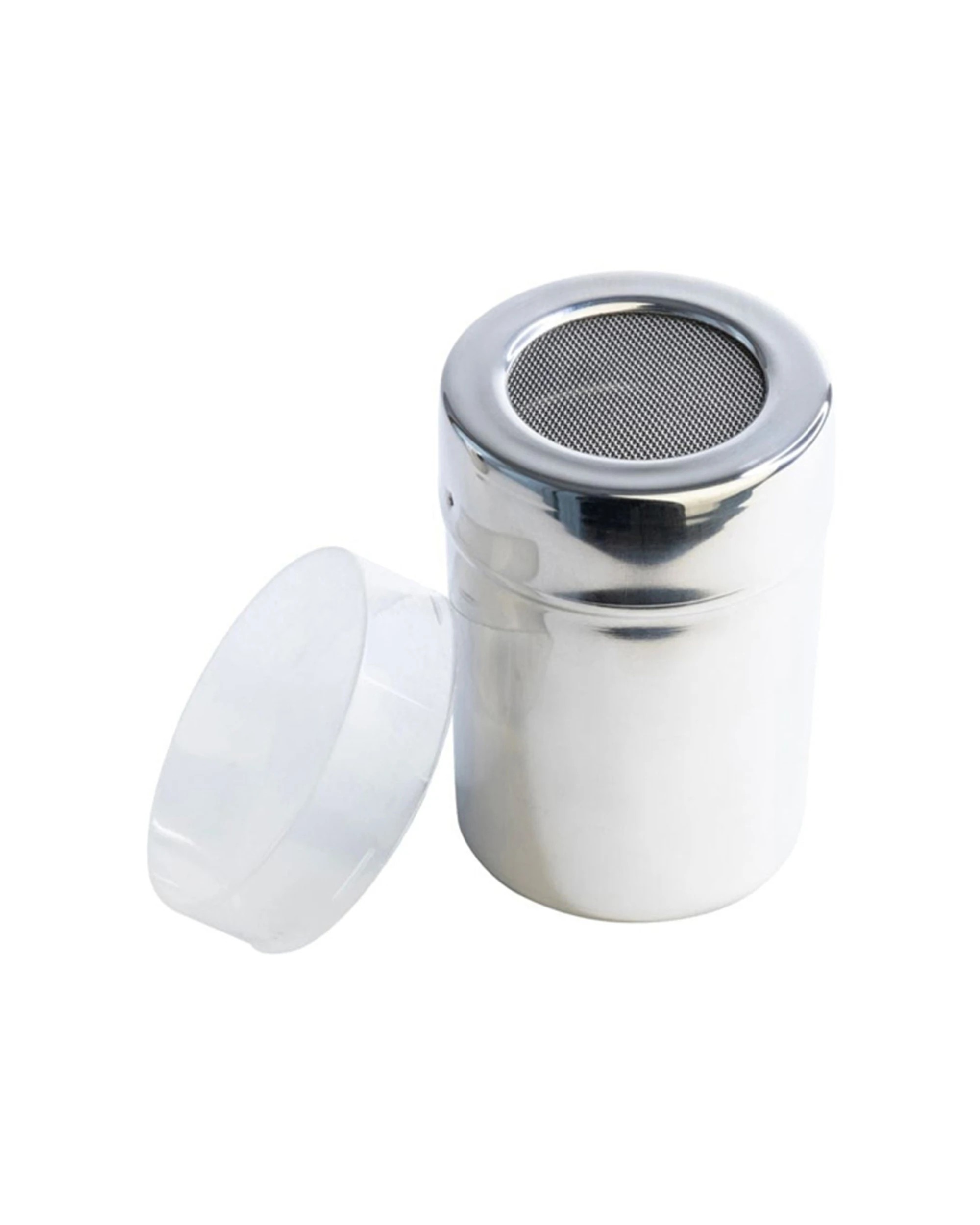 1 Cuisena Kitchen Shaker Stainless Steel Mesh Twist Lock Lid For Dusting, 1 of 3