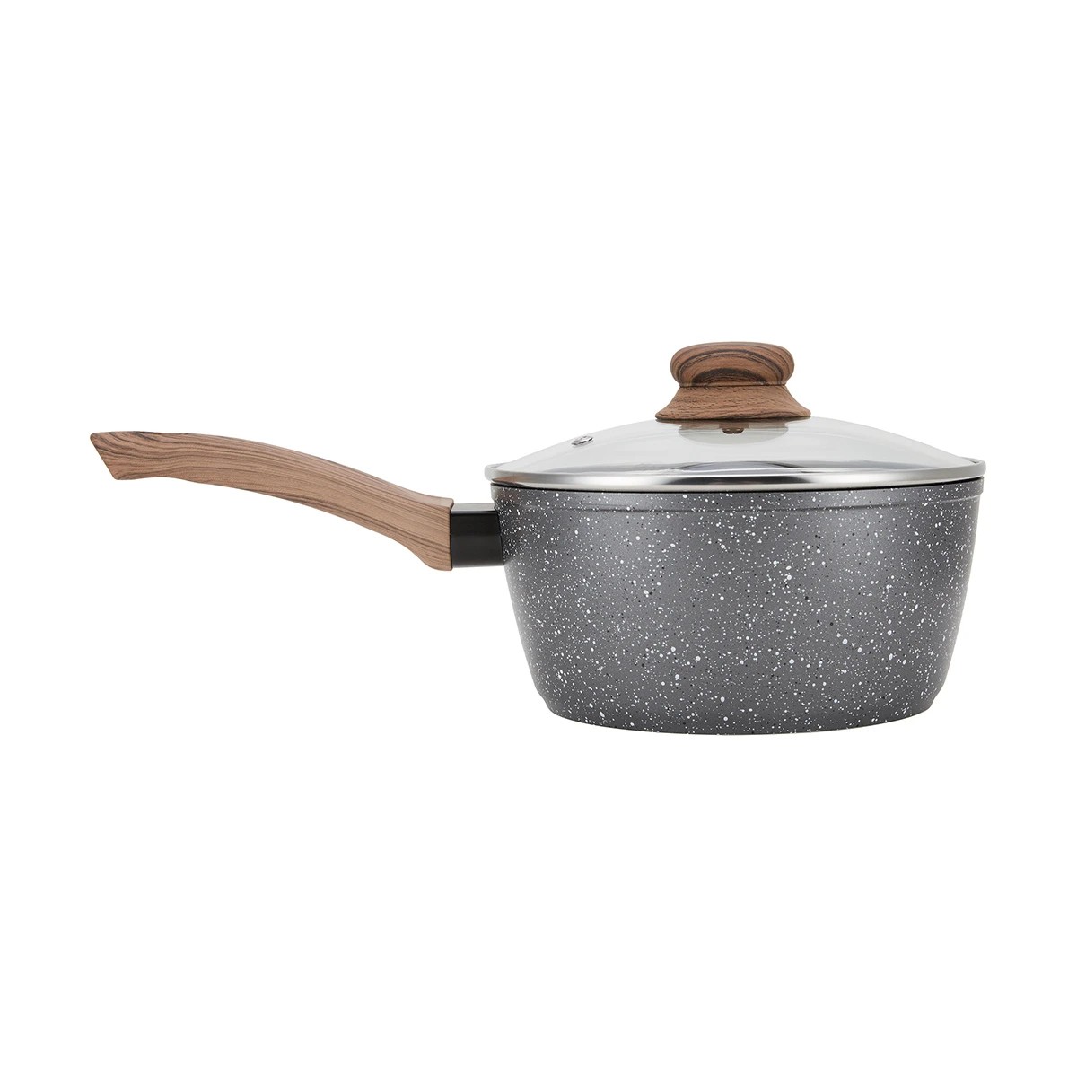 2 20cm Wood Look Saucepan, 2 of 7