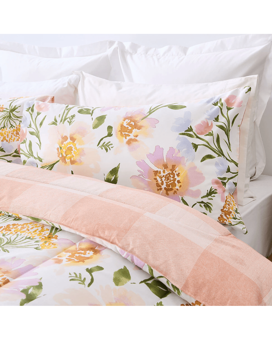 3 Belle Cotton Rich Reversible Comforter Set - Queen Bed, 3 of 7