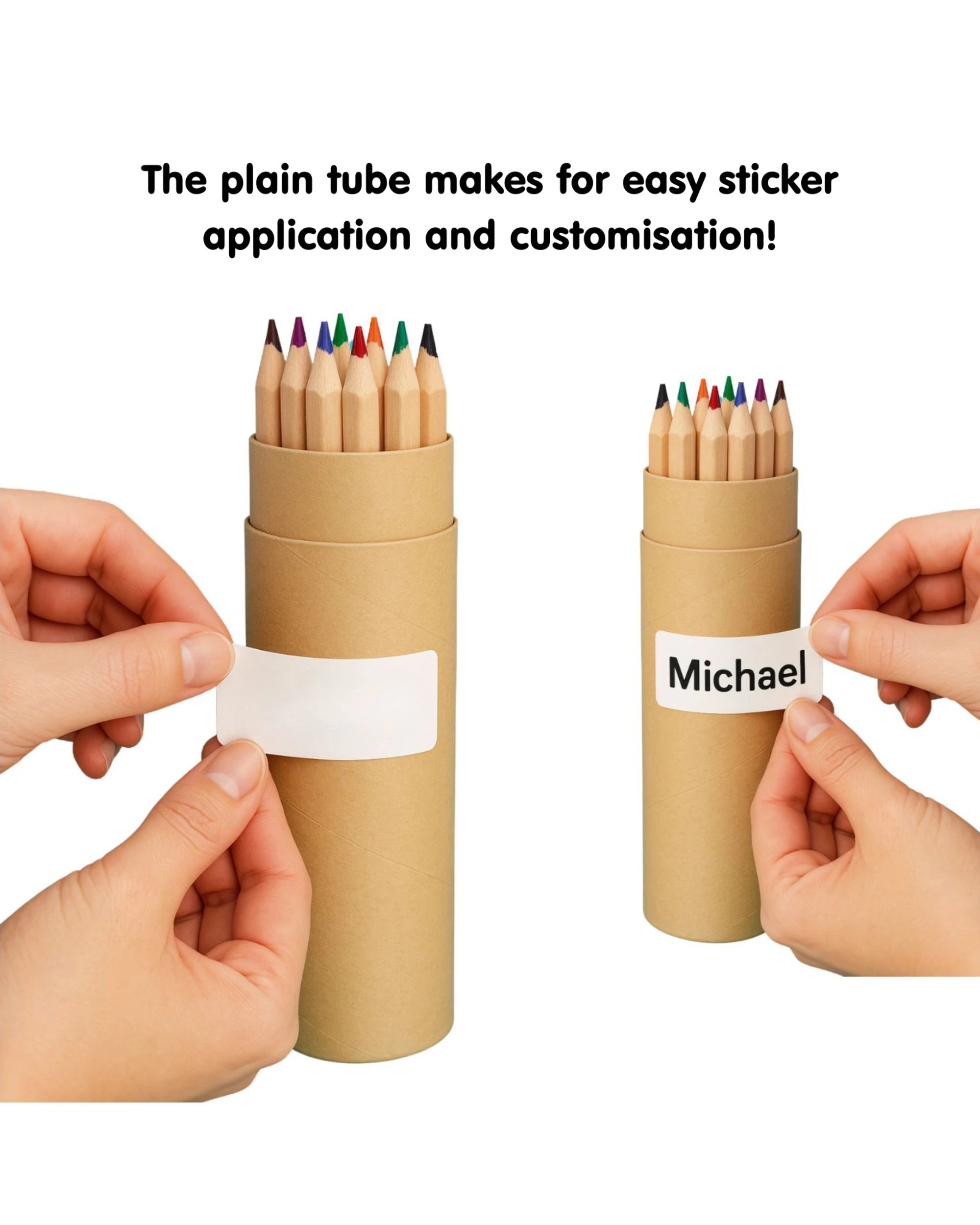 2 Party Maker Coloured Pencil Tube With Sharpener Pack of 36 - Natural, 2 of 3