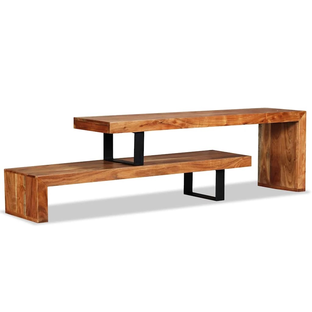 2 Vidaxl Tv Stand Wooden Tv Stand - Brown, 2 of 10