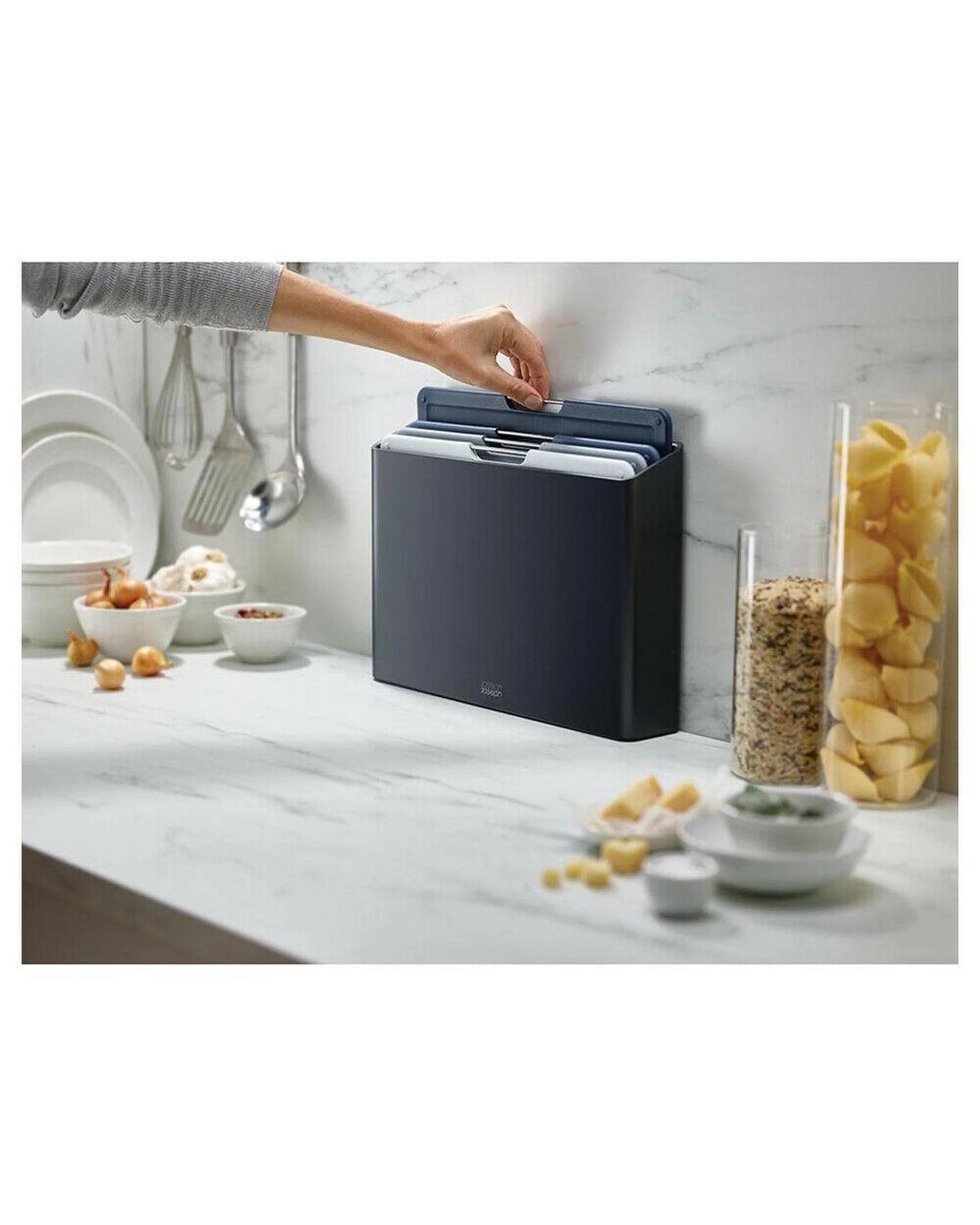 5 Joseph Joseph Folio 4 Piece Large Chopping Board Set Graphite 60184, 5 of 7