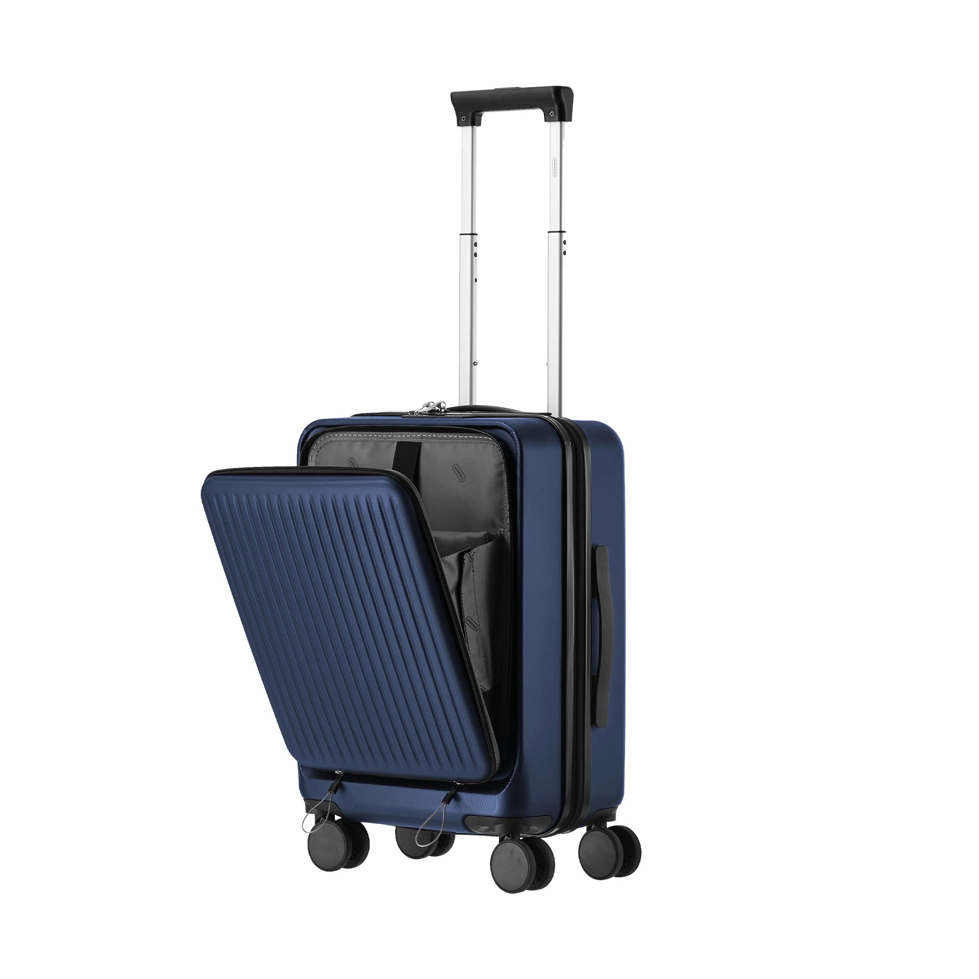 10 Mazam 2PCS Luggage Suitcase Trolley Set Front Opening TSA Hard Case - Blue, 10 of 10