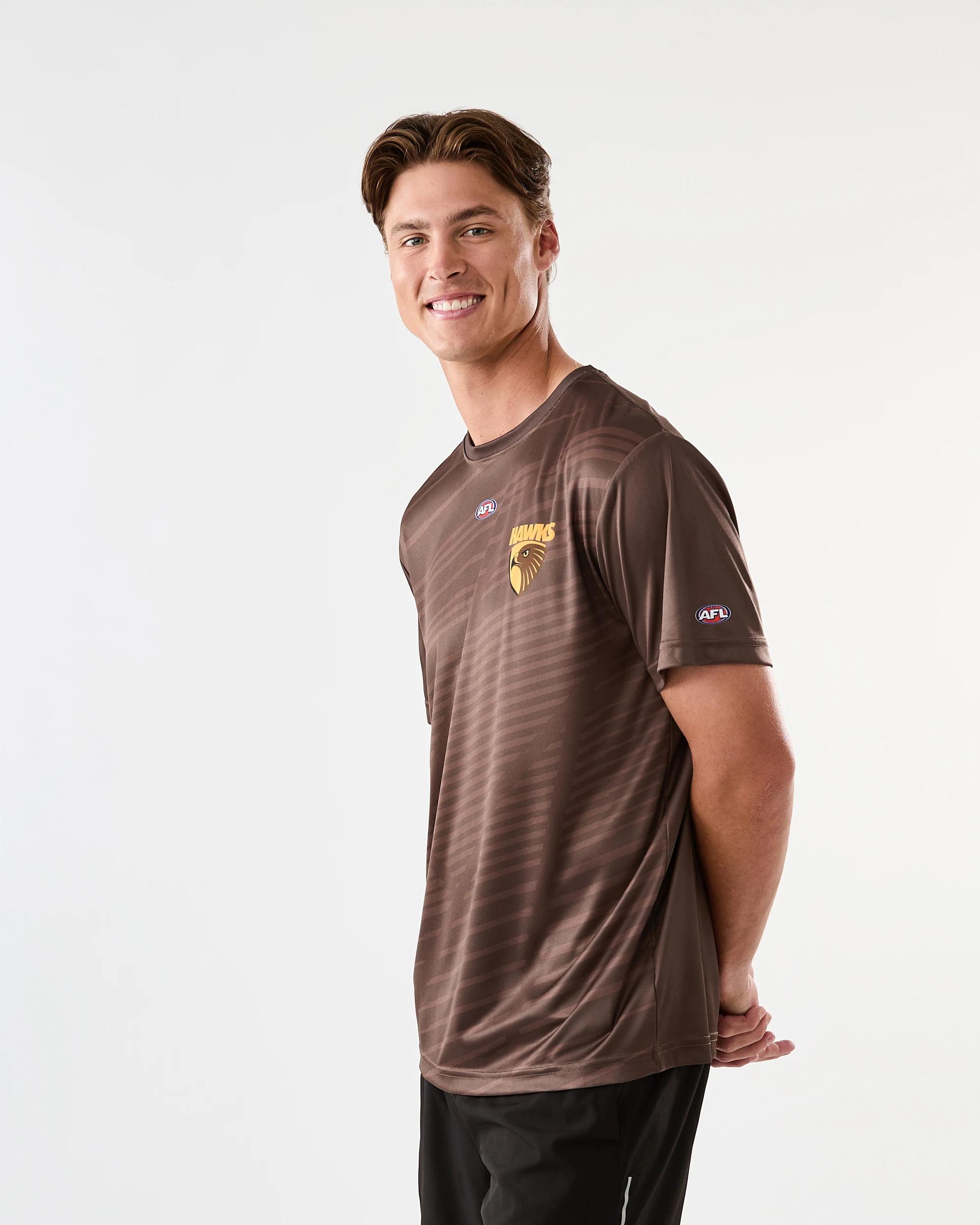 3 Official AFL Adult Training T-shirt Hawthorn, 3 of 8