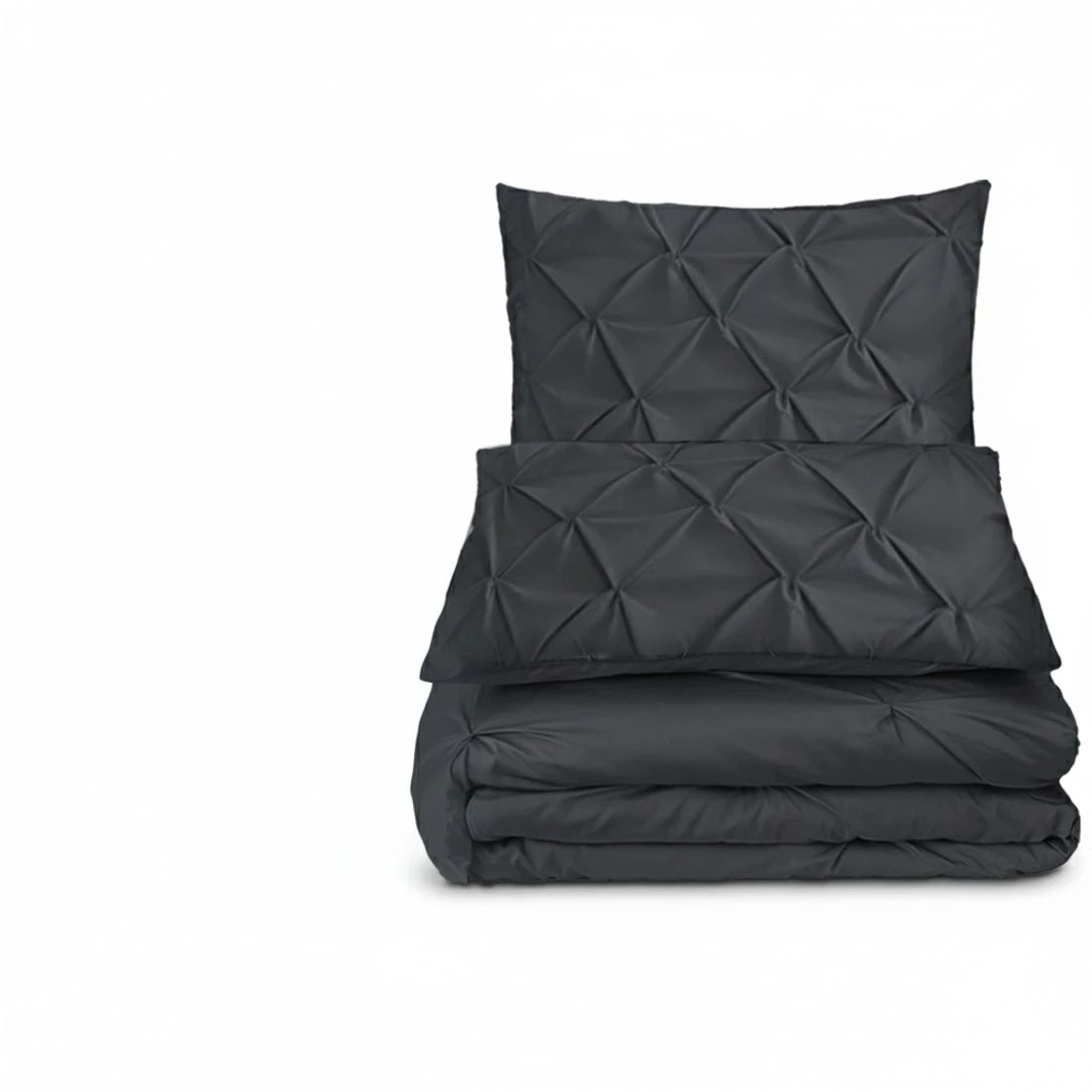 4 Giselle Bedding Quilt Cover Set Diamond  Super King - Super King Bed - Black, 4 of 6